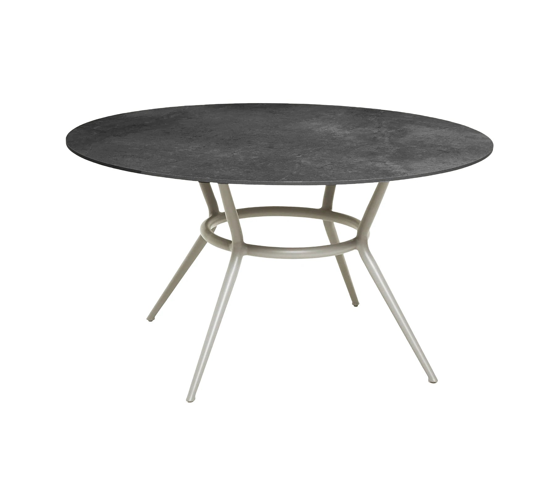 Cane-line Elegant Round Joy Dining Table with Aluminum Base