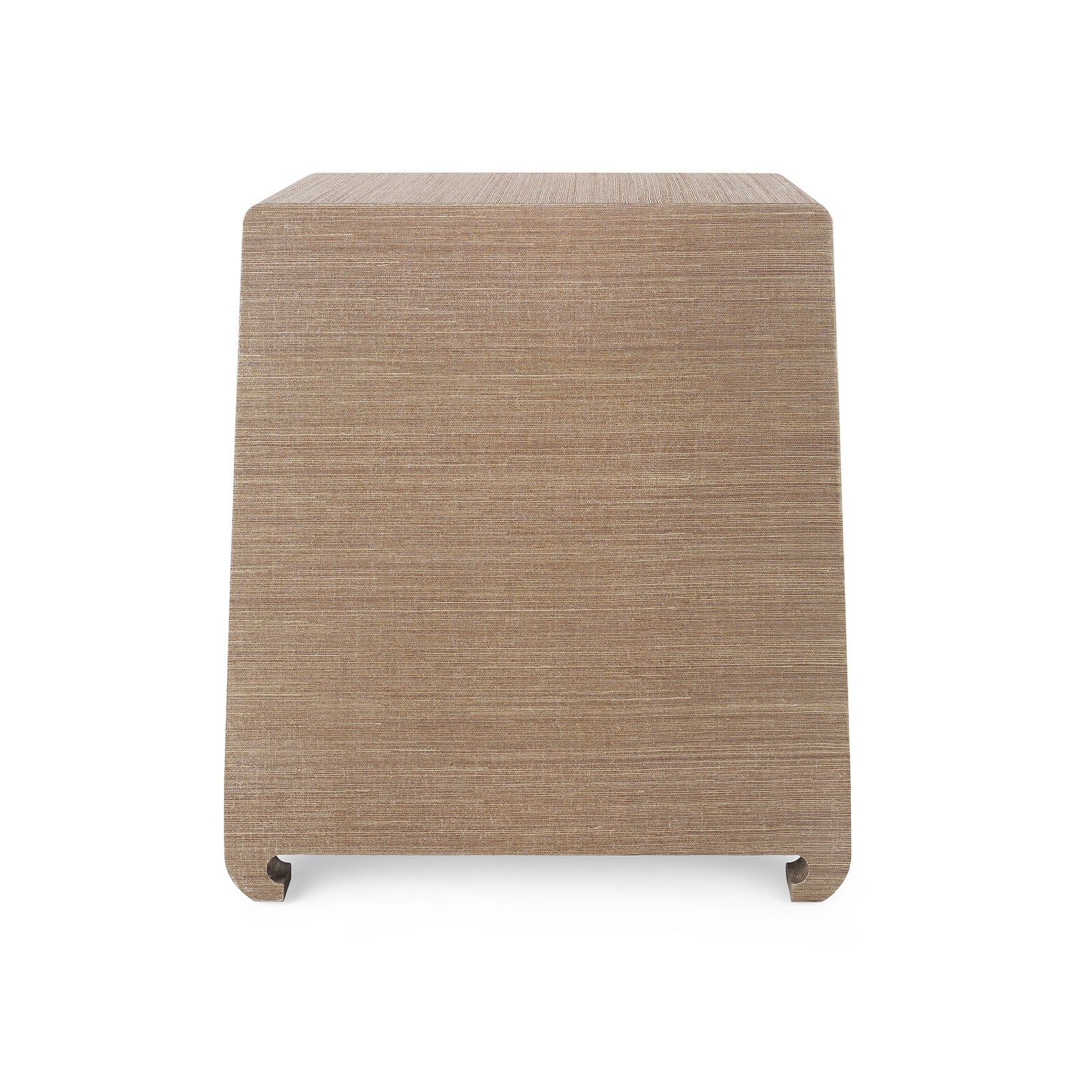 Villa & House Ming Flax Brown 2-Drawer Side Table with Elegant Design