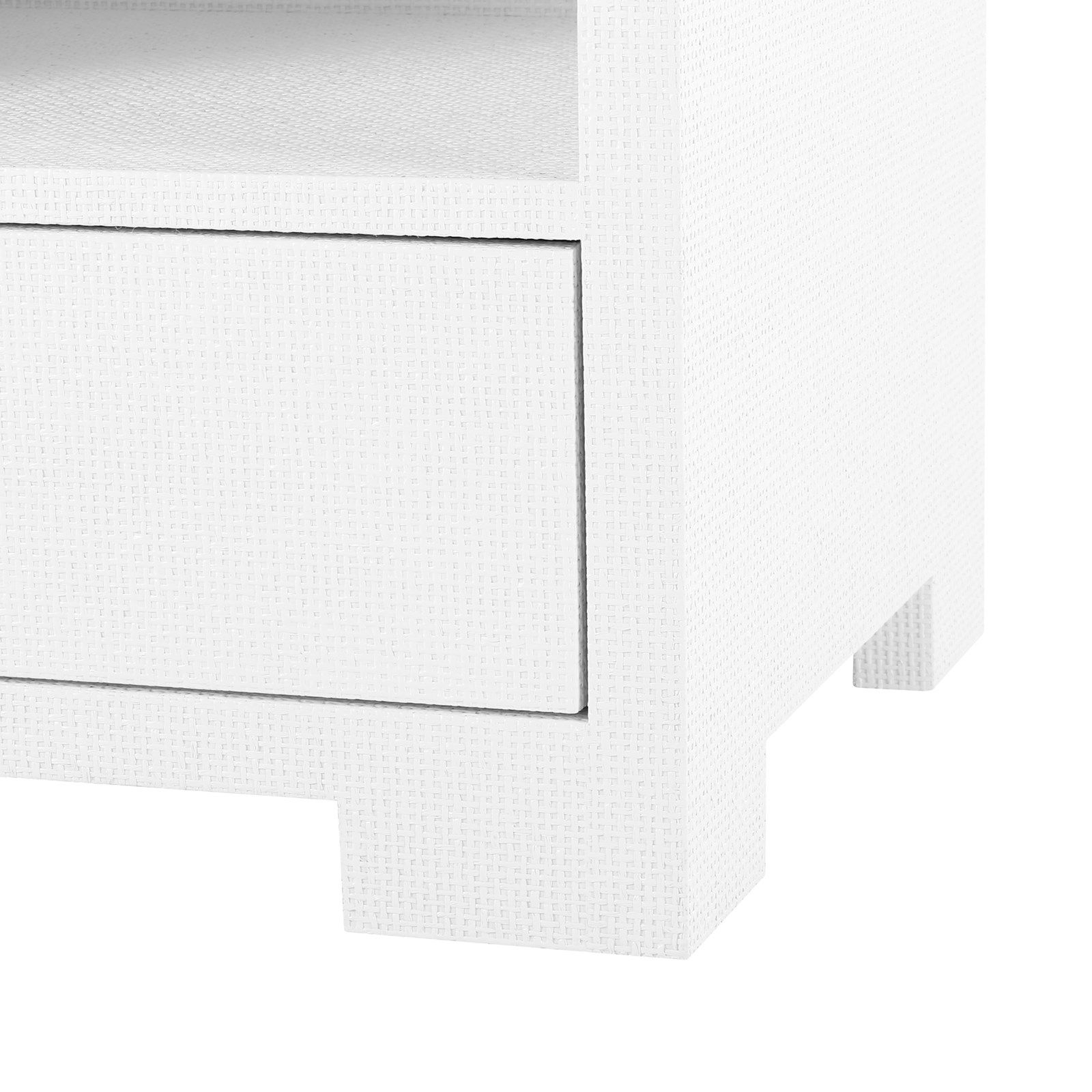 Villa & House Fedor Modern 2 - Drawer Side Table with Lacquered Grasscloth