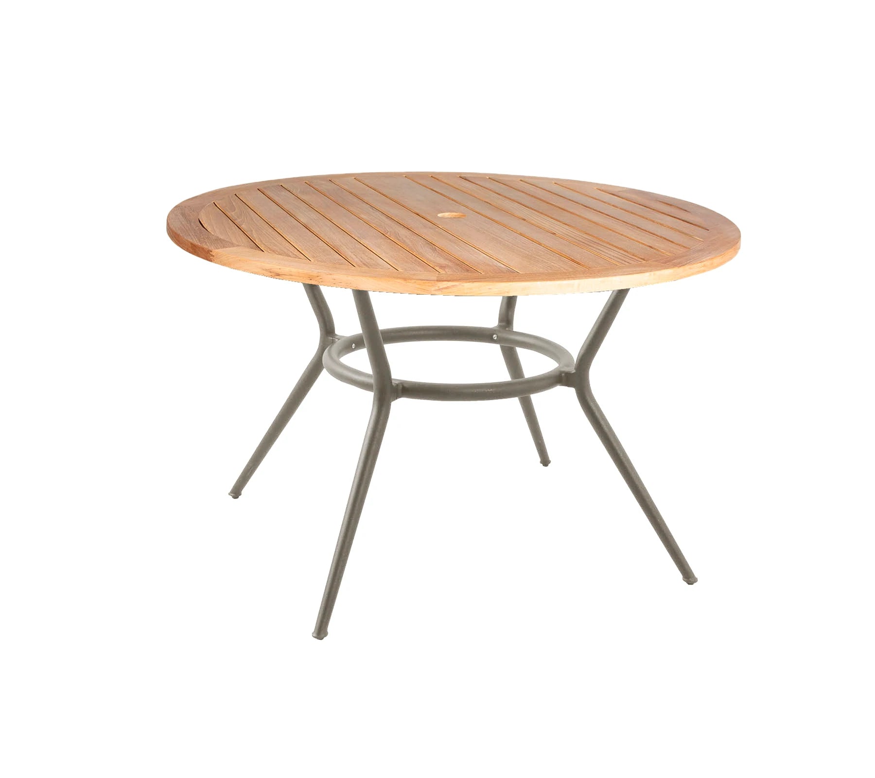 Cane-line Elegant Round Joy Dining Table with Aluminum Base