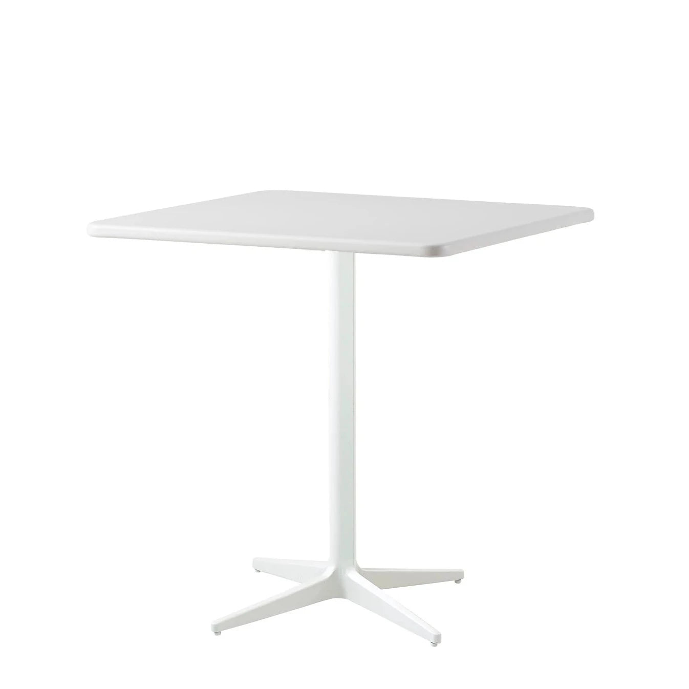 Square Outdoor Cane - line Drop Café Table for Modern Living