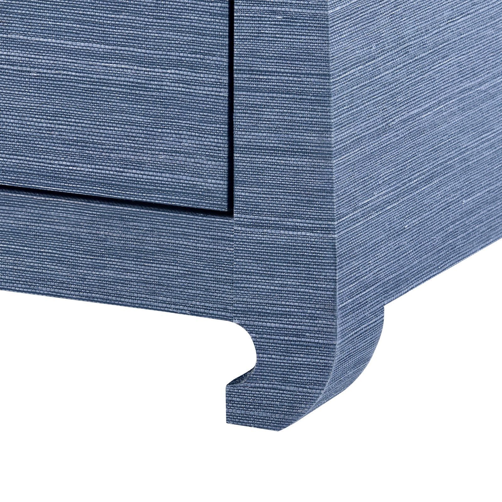 Villa & House Ming Flax Brown 2-Drawer Side Table with Elegant Design