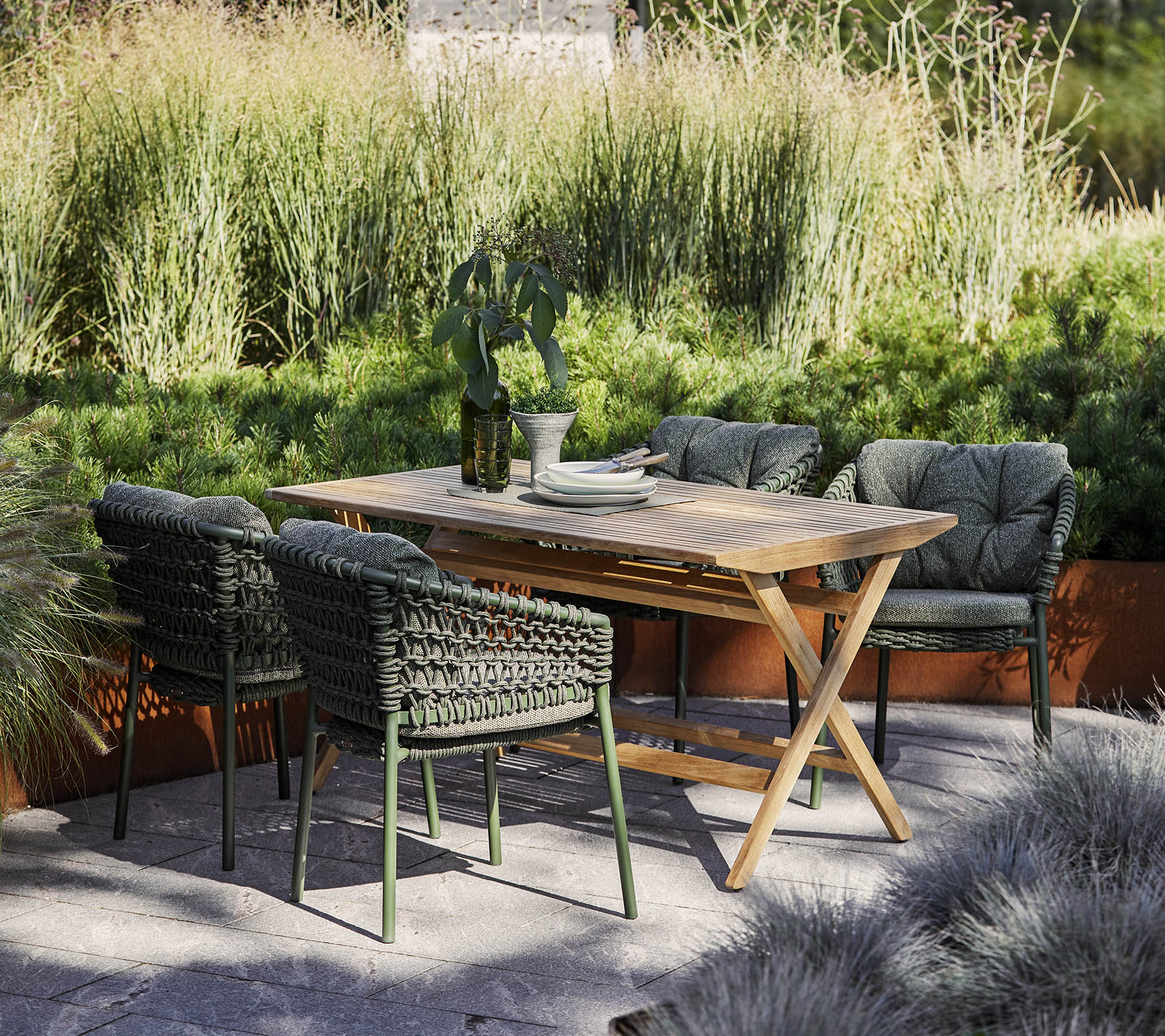 Cane-line Modern Ocean Outdoor Chair with Soft Cushions