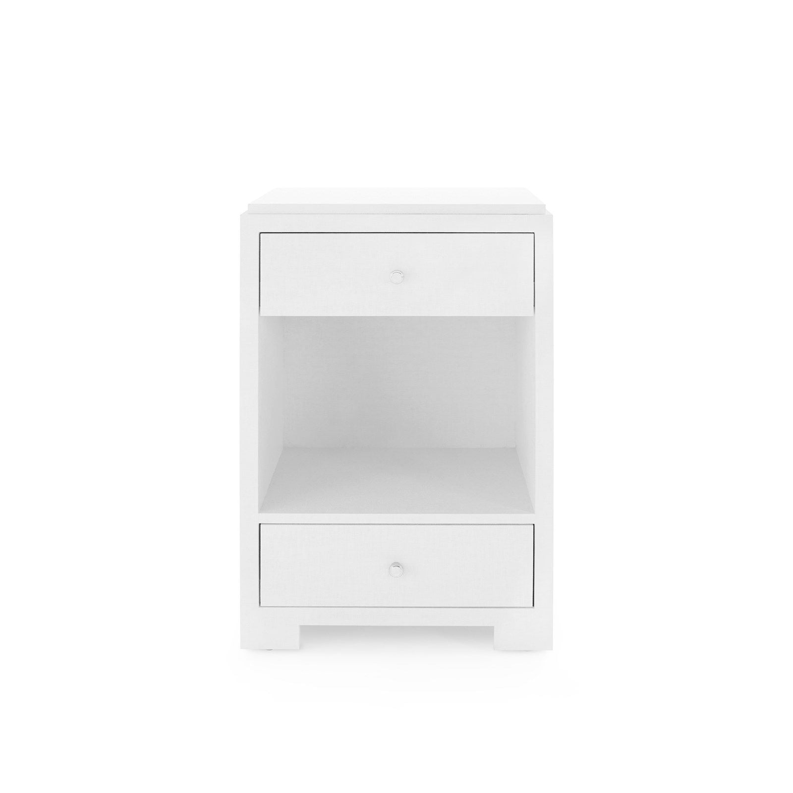 Villa & House Fedor Modern 2 - Drawer Side Table with Lacquered Grasscloth