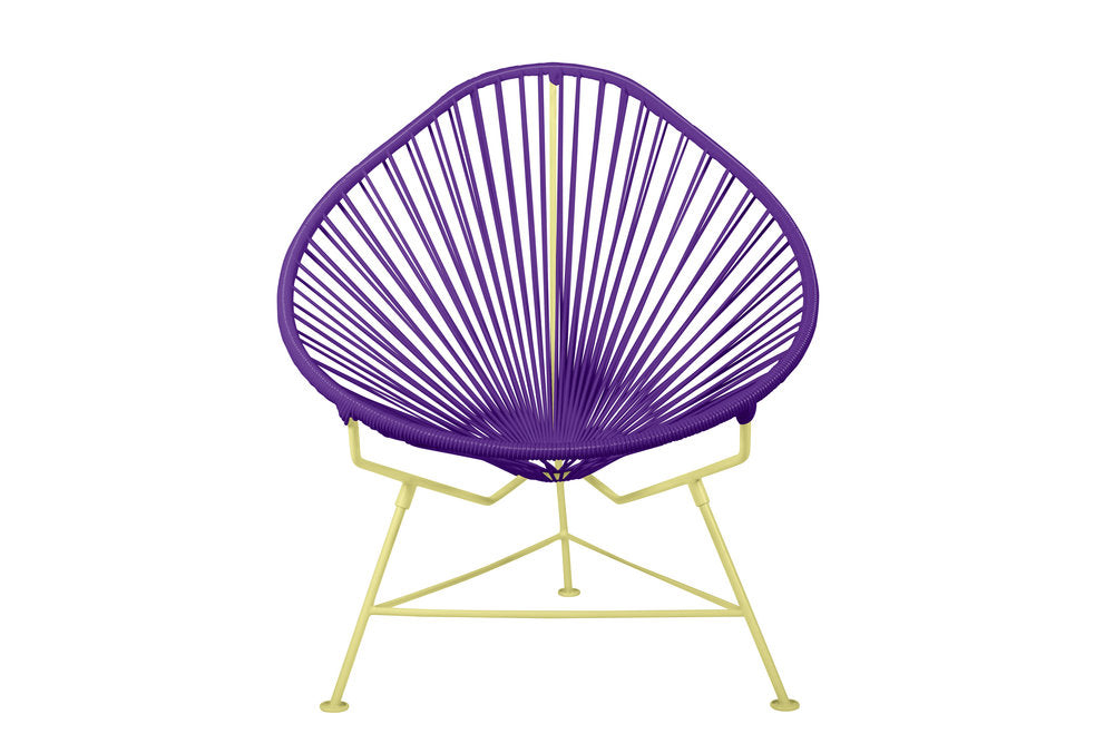 Innit Yellow Frame Acapulco-Style Outdoor Chair