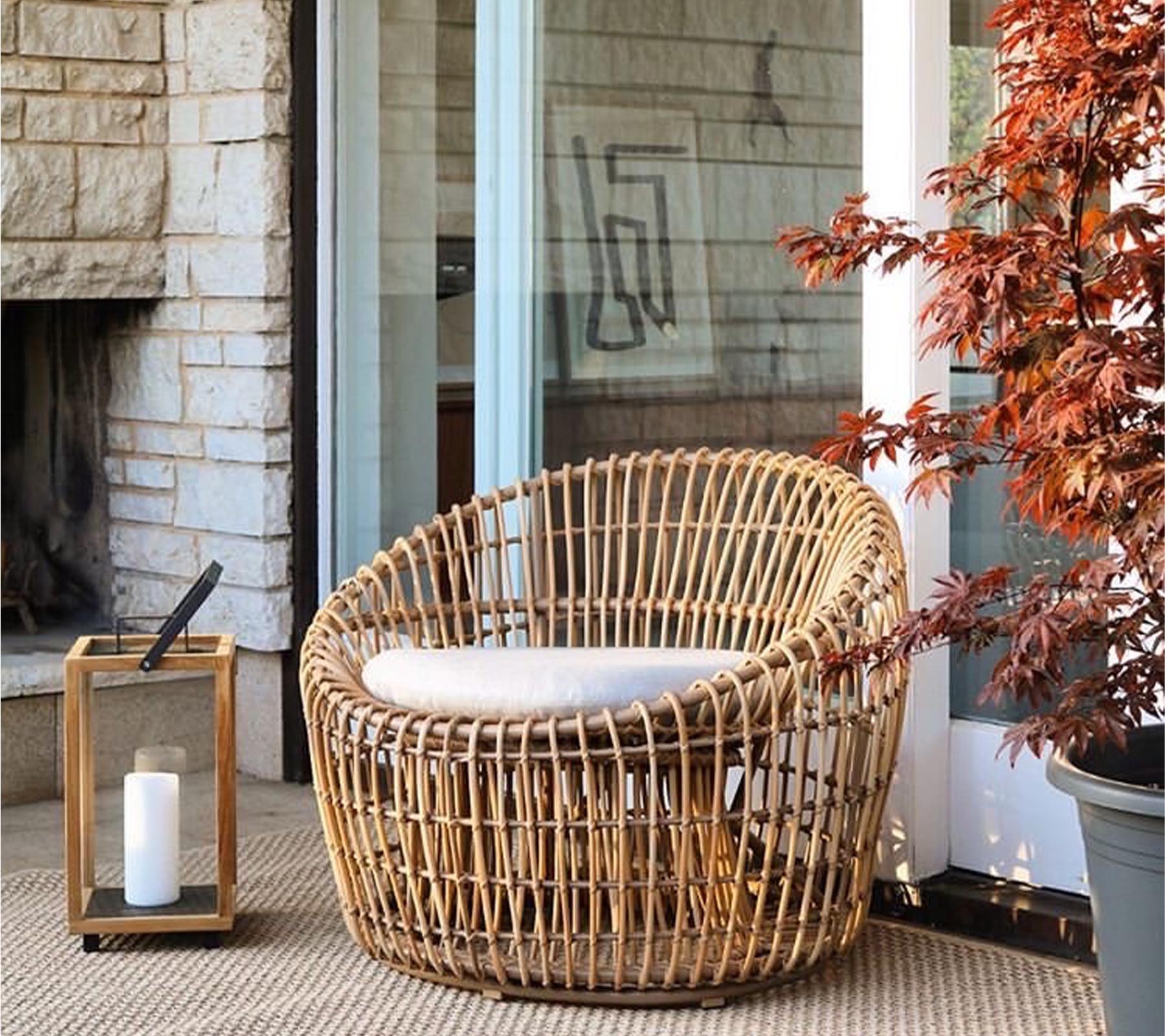 Cane-line Durable Nest Round Chair with Classic Danish Design