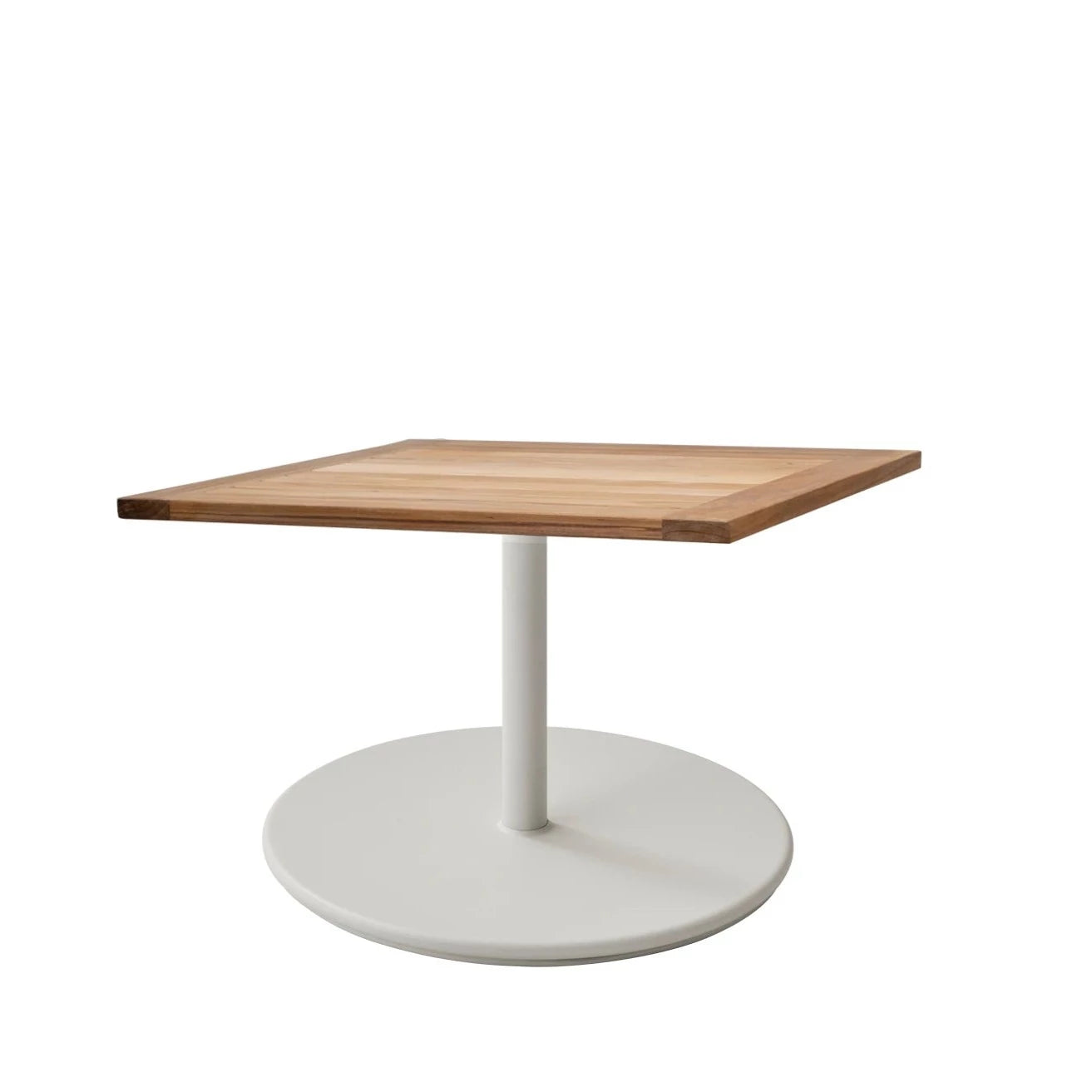 Large Base Square Teak Cane-line Go Coffee Table for Elegant Interiors