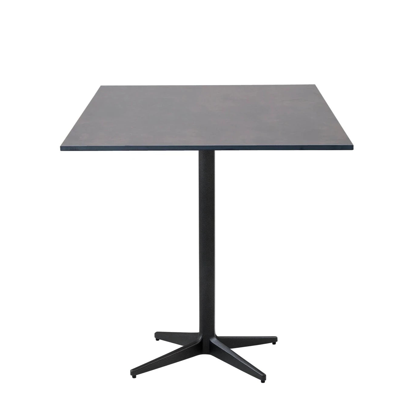 Square Outdoor Cane - line Drop Café Table for Modern Living