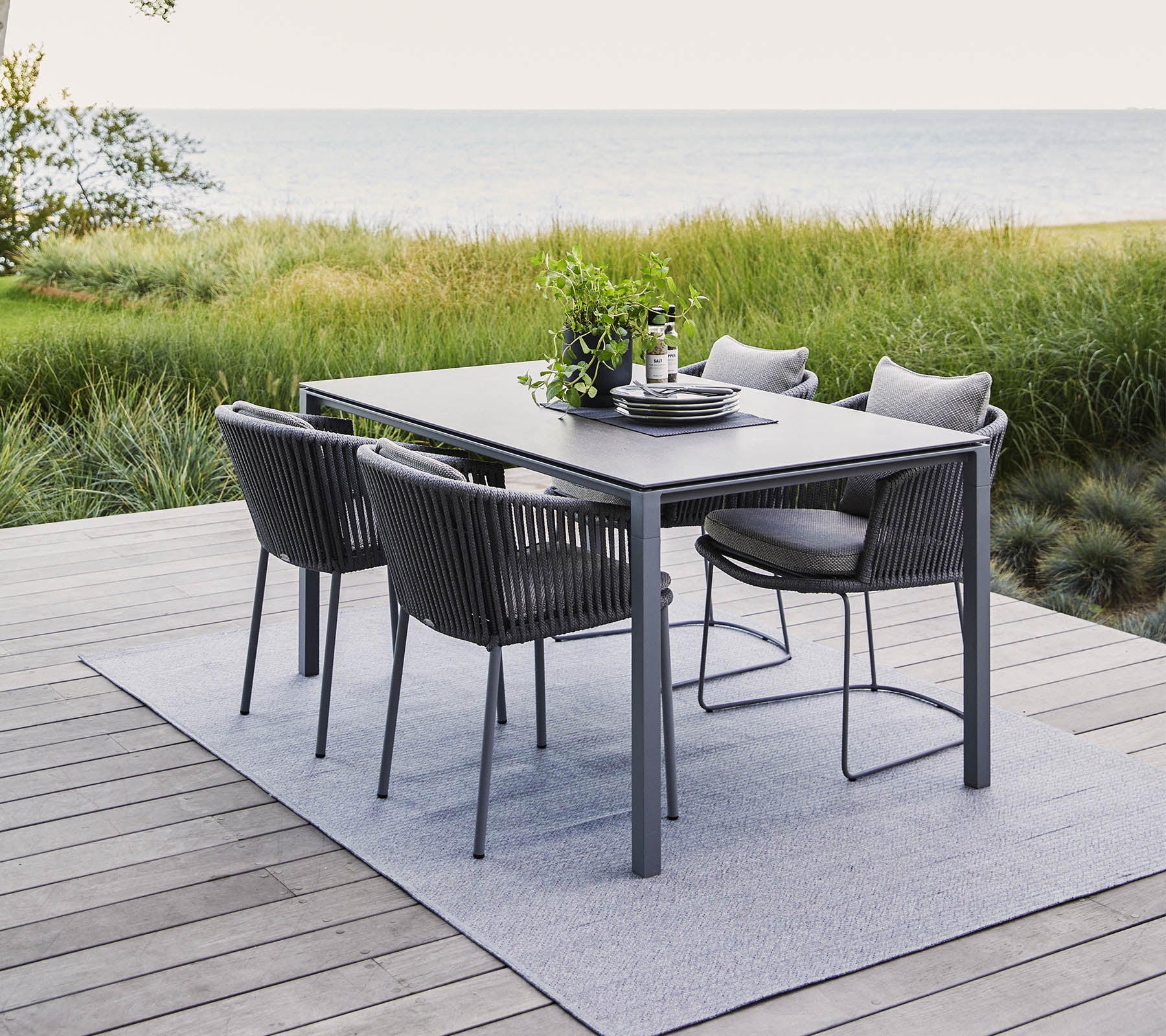 Cane-line 150x90cm Pure Outdoor Dining Table with Minimalist Design