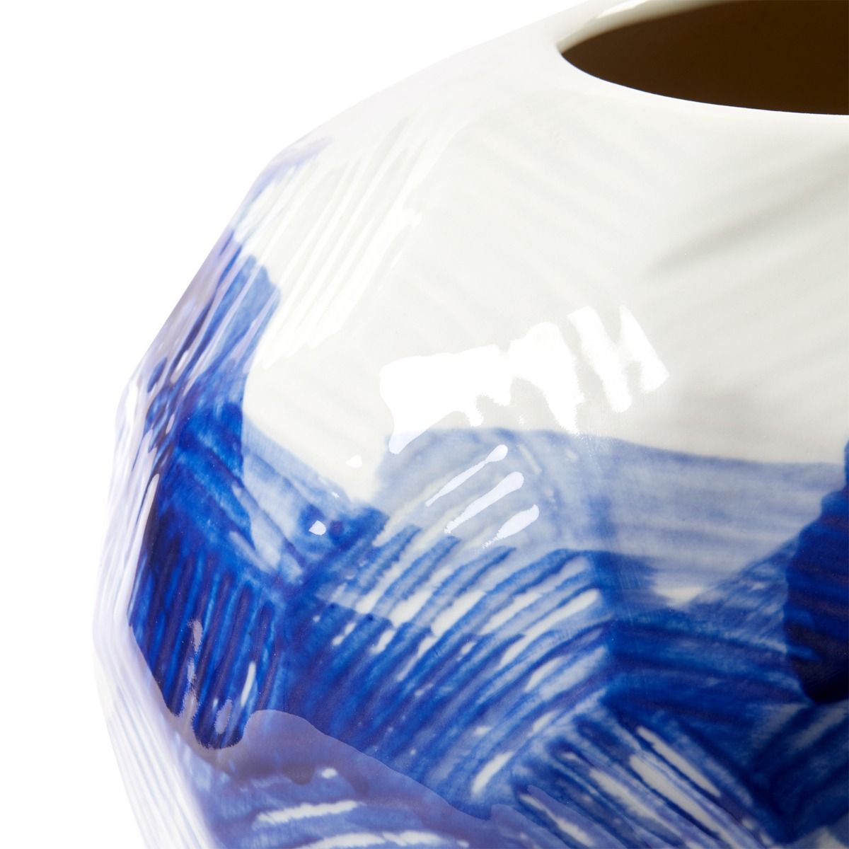 Exquisite Handmade Villa & House Hatch Glazed Porcelain Vase for Decor