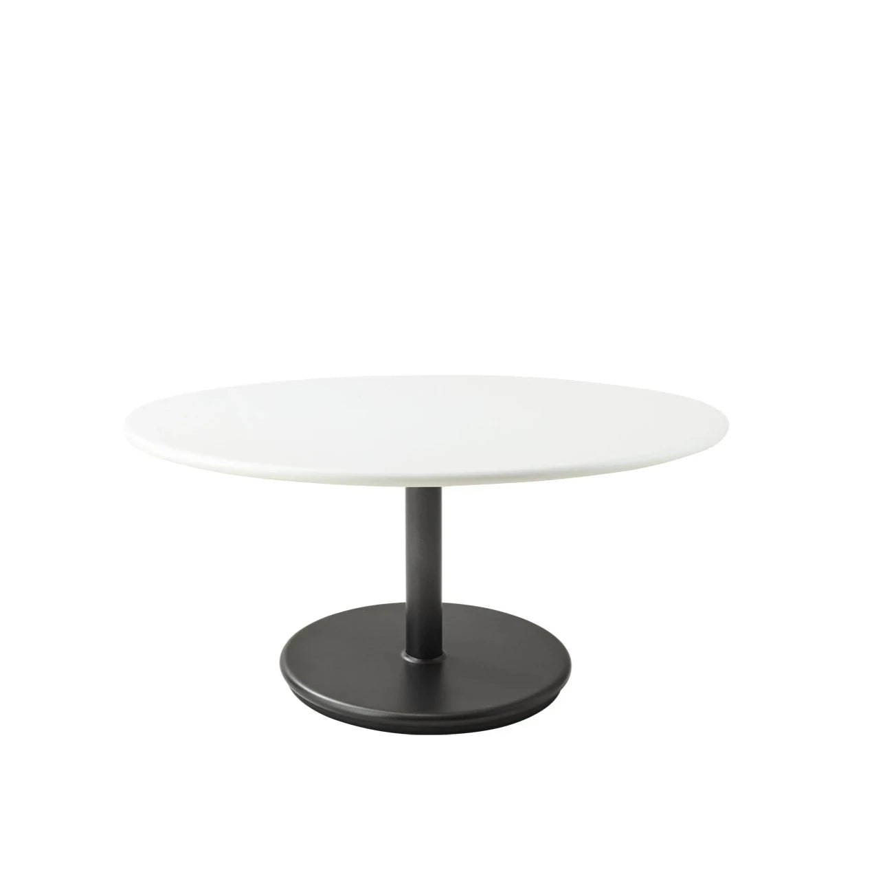 Cane-line Go Small Base Round 80cm Aluminum Coffee Table for Outdoor Use