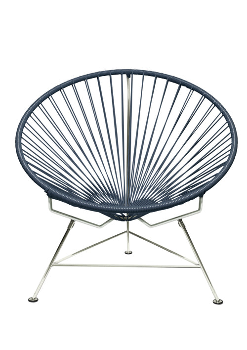 Stylish Chrome-Frame Innit Lounge Chair for Indoor & Outdoor Use