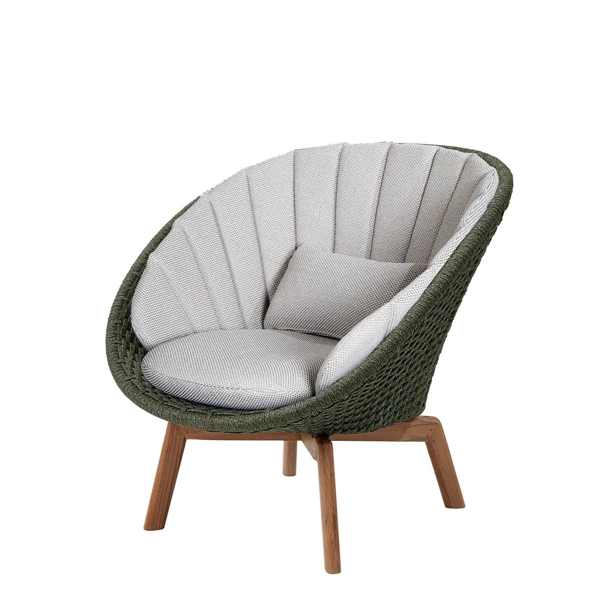 Cane-line Outdoor Peacock Lounge Chair Crafted with Soft Rope