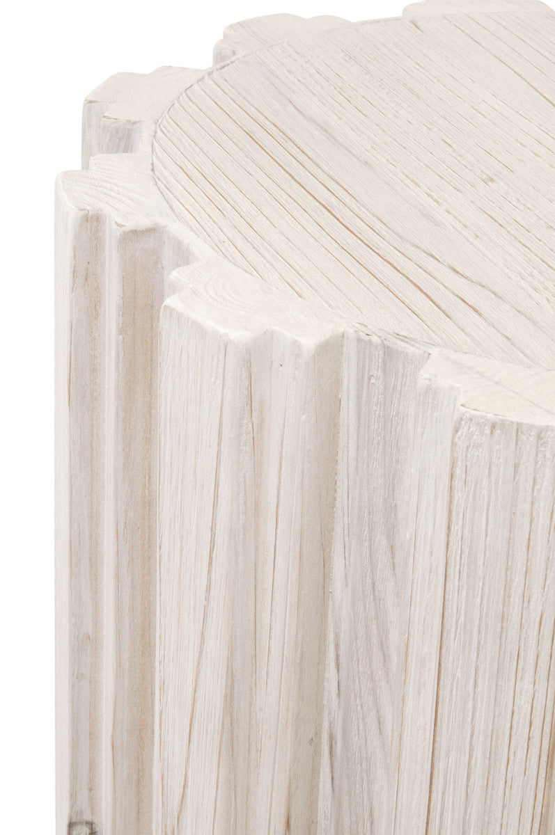 Eco-Friendly Roma Accent Table by Essentials For Living with Decorative Fluting