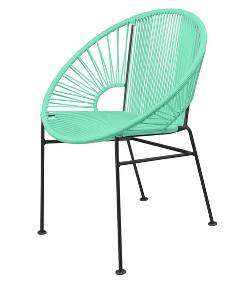 Stylish Black Frame Innit Concha Chair for Dining, Café, and More