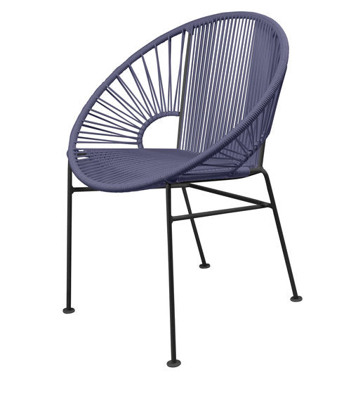 Stylish Black Frame Innit Concha Chair for Dining, Café, and More