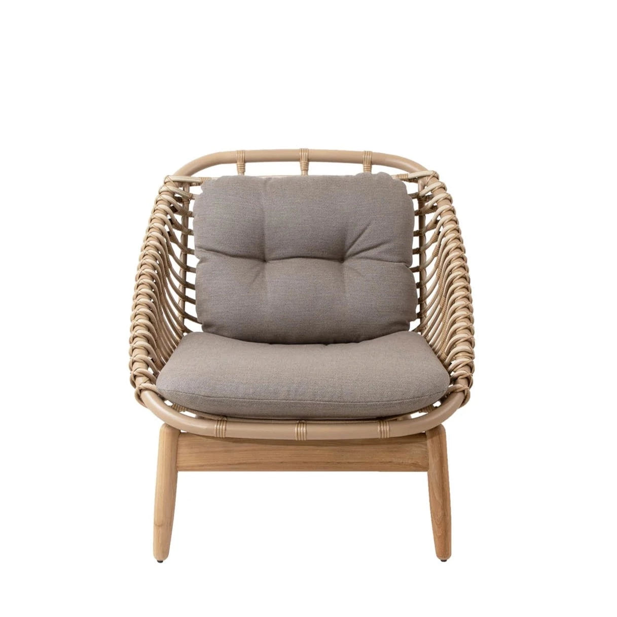 Cane-line Strington Outdoor Lounge Chair for Relaxing in Small Spaces