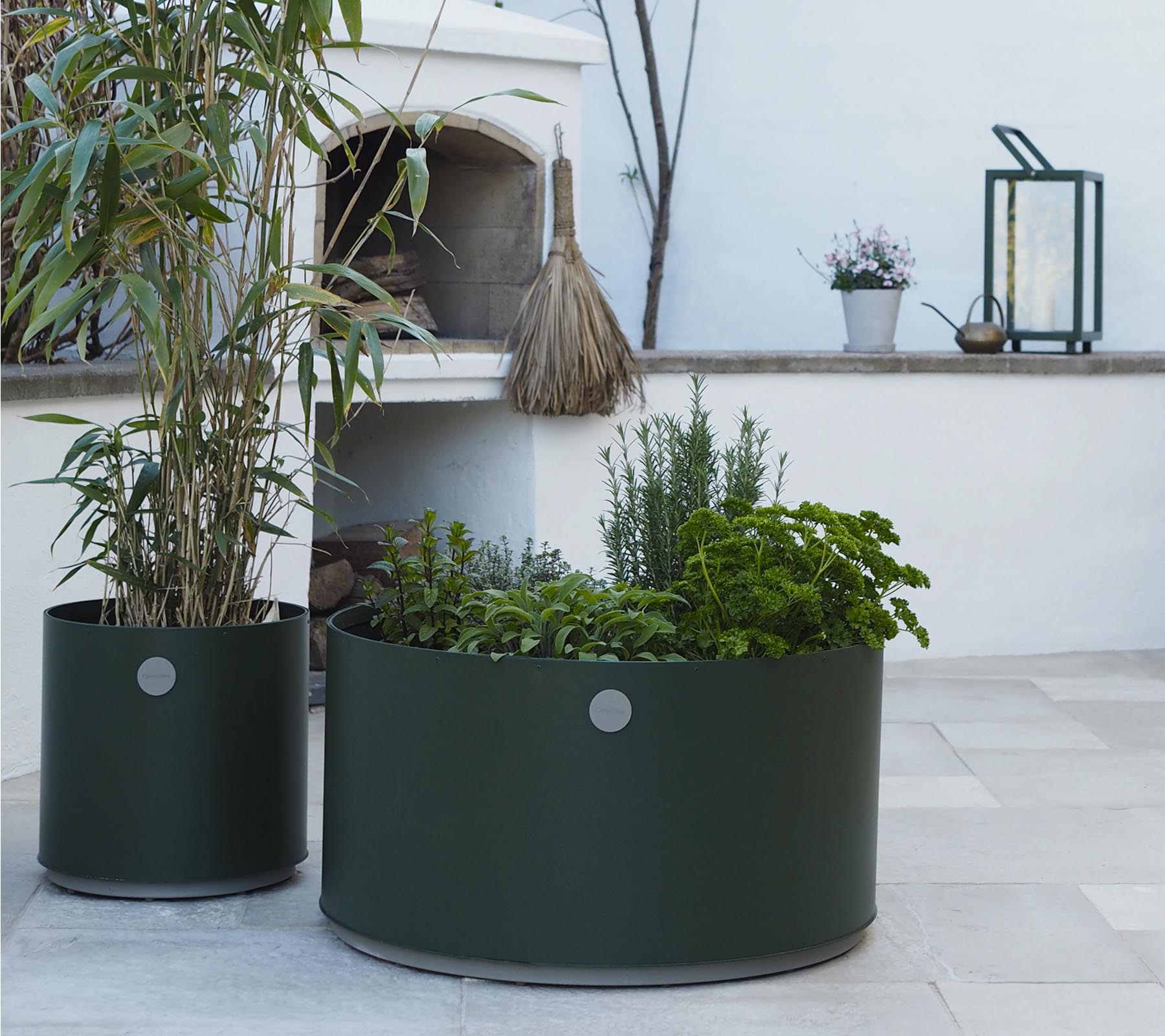 Small-Sized Cane-line Grow Planter for Outdoor Spaces