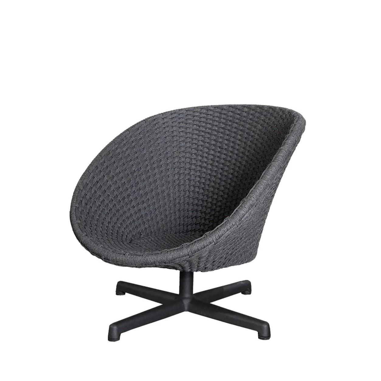 Cane-line Luxury Peacock Swivel Lounge Chair for Indoor and Outdoor Use