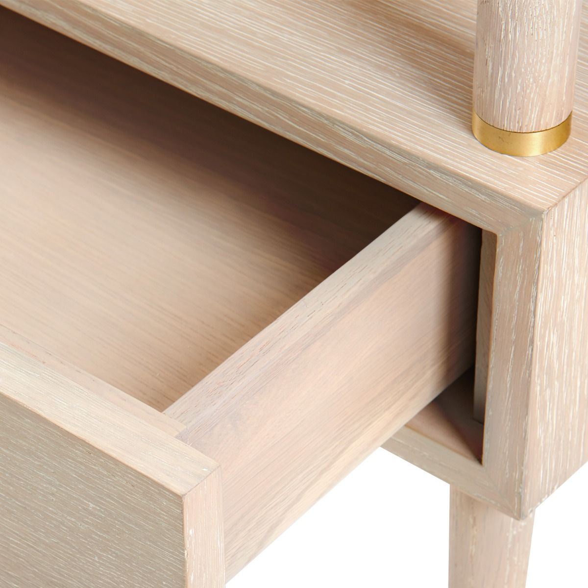 Villa & House Gabriel Single-Drawer Contemporary Side Table for End, Nightstand, or Drink Use