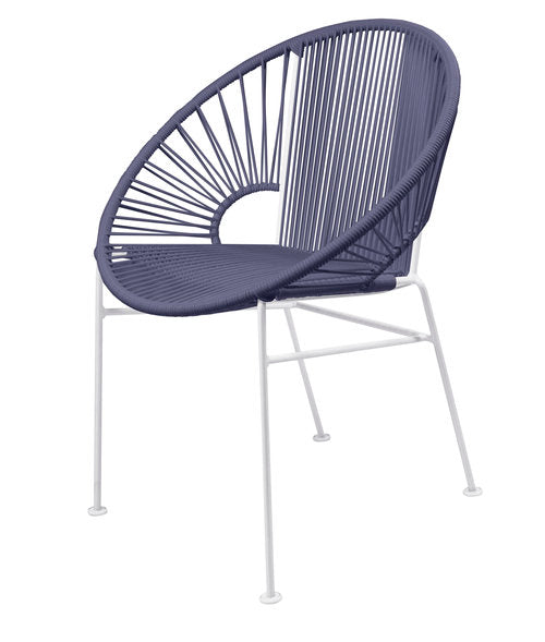 Stylish White Frame Innit Concha Chair for Dining, Café, Home or Office