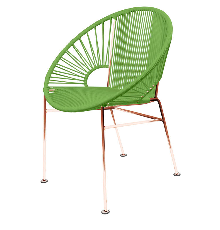 Stylish Innit Concha Dining and Café Chair with a Rustic Copper Frame