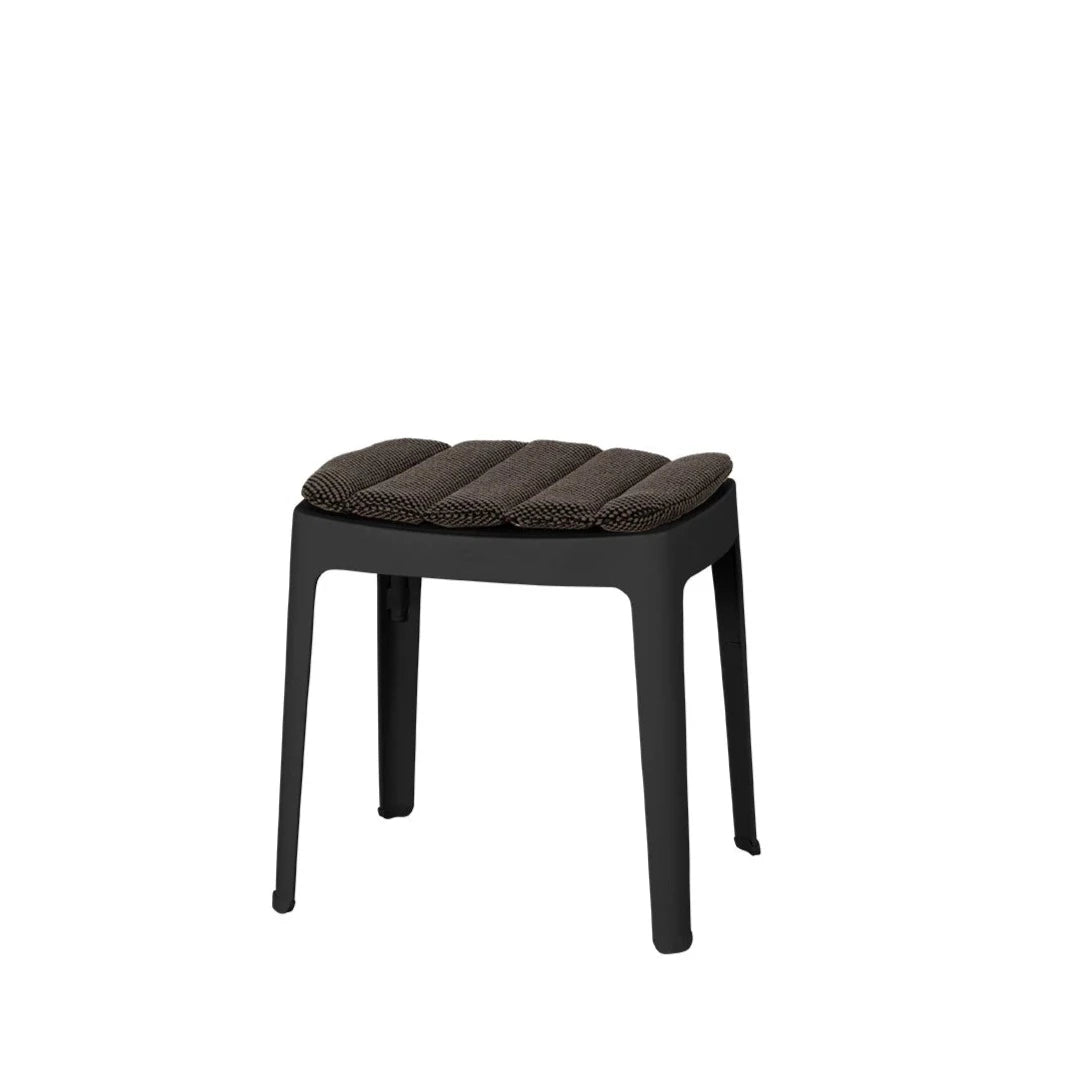 Cane-line Modern Stackable Cut Stool for Indoor and Outdoor Use