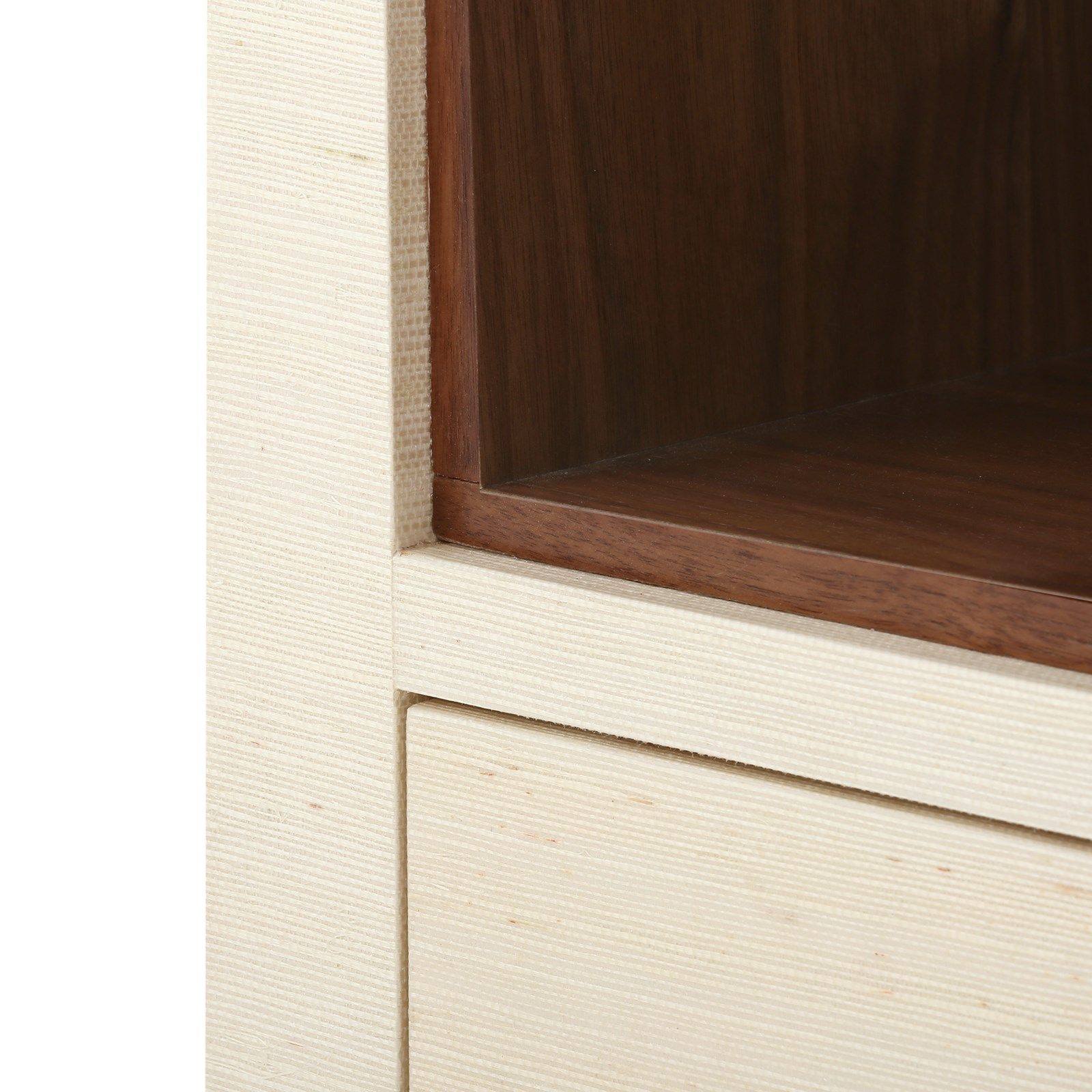Villa & House Ming Flax Brown 2-Drawer Side Table with Elegant Design