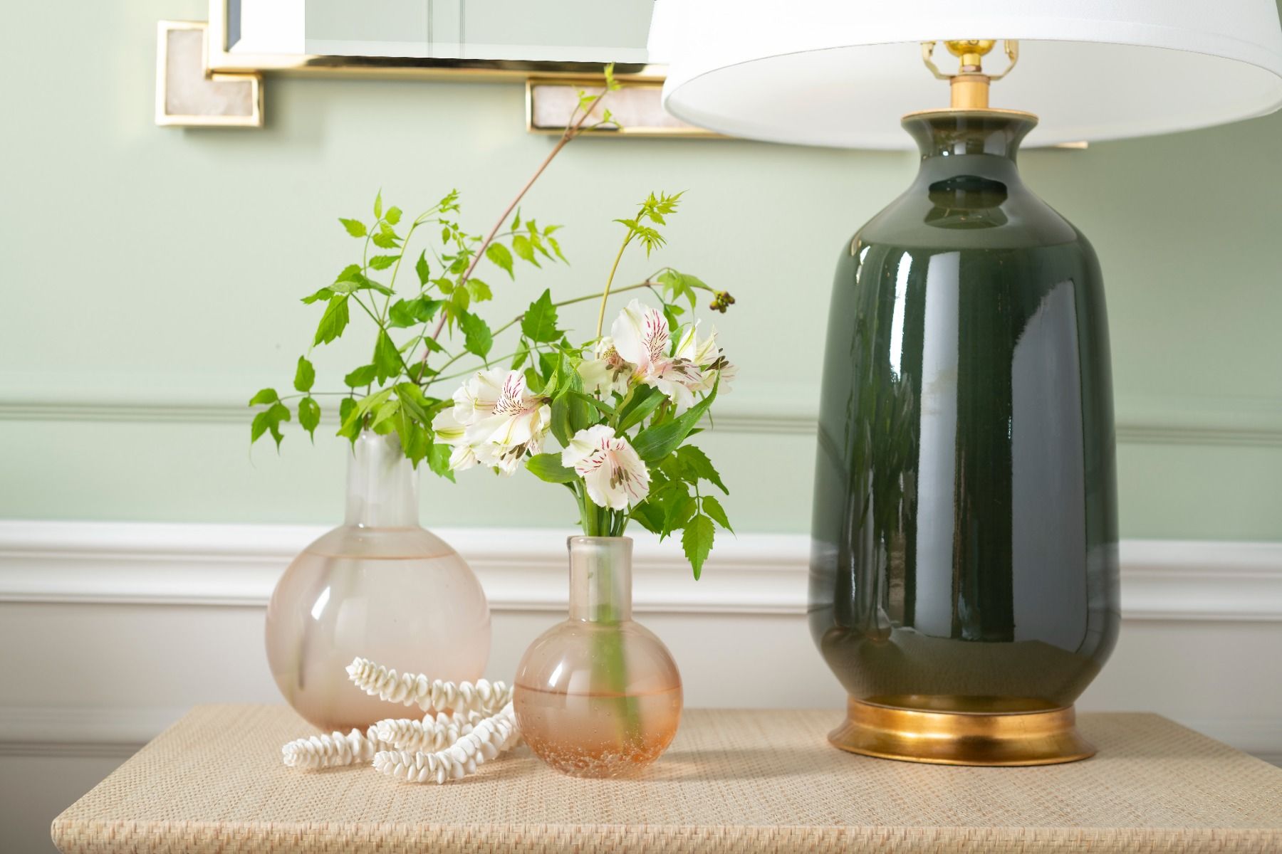 Villa & House Giorgio Hand - Blown Glass Decorative Vase, Available in Small and Large Sizes