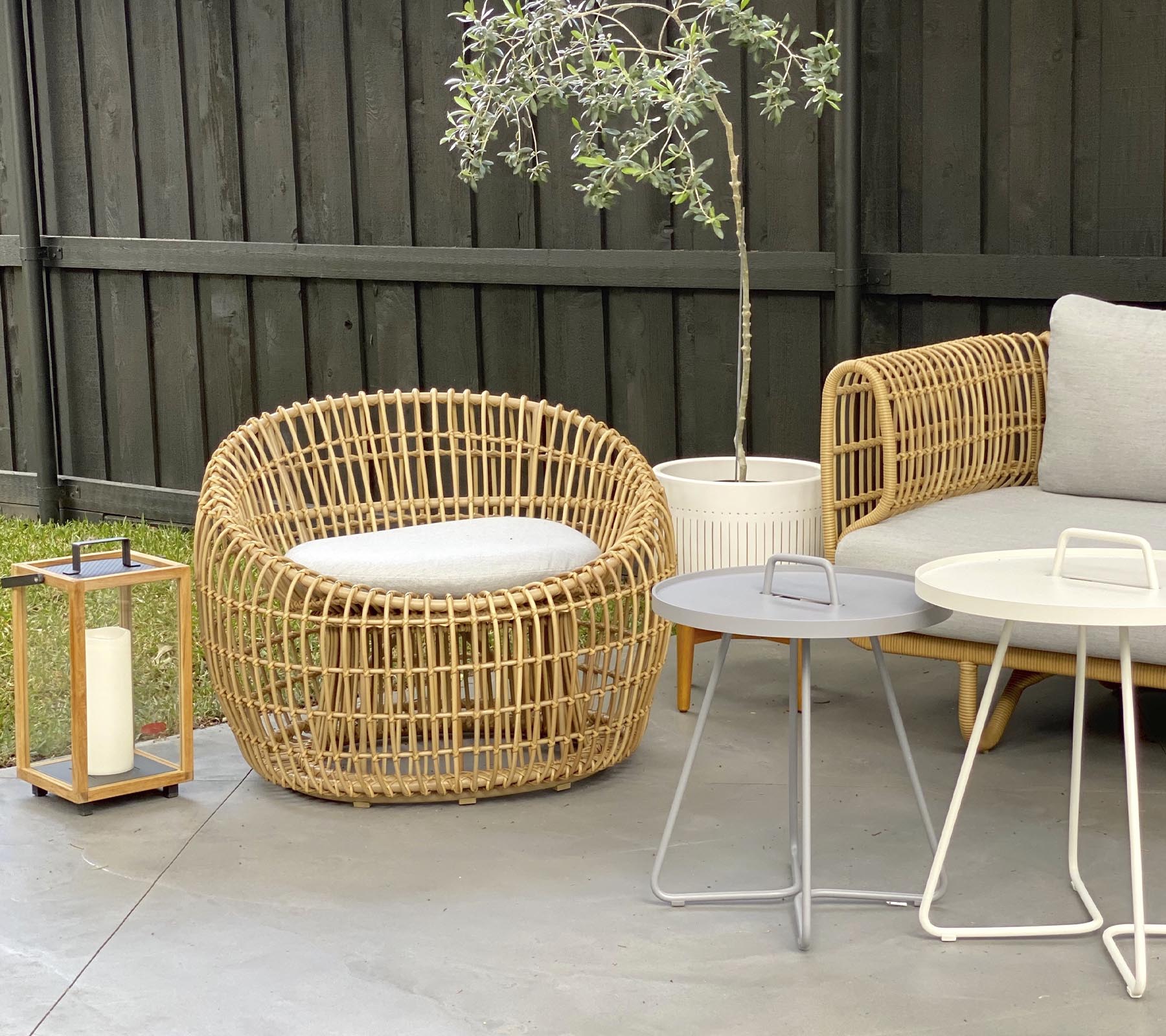 Cane-line Durable Nest Round Chair with Classic Danish Design