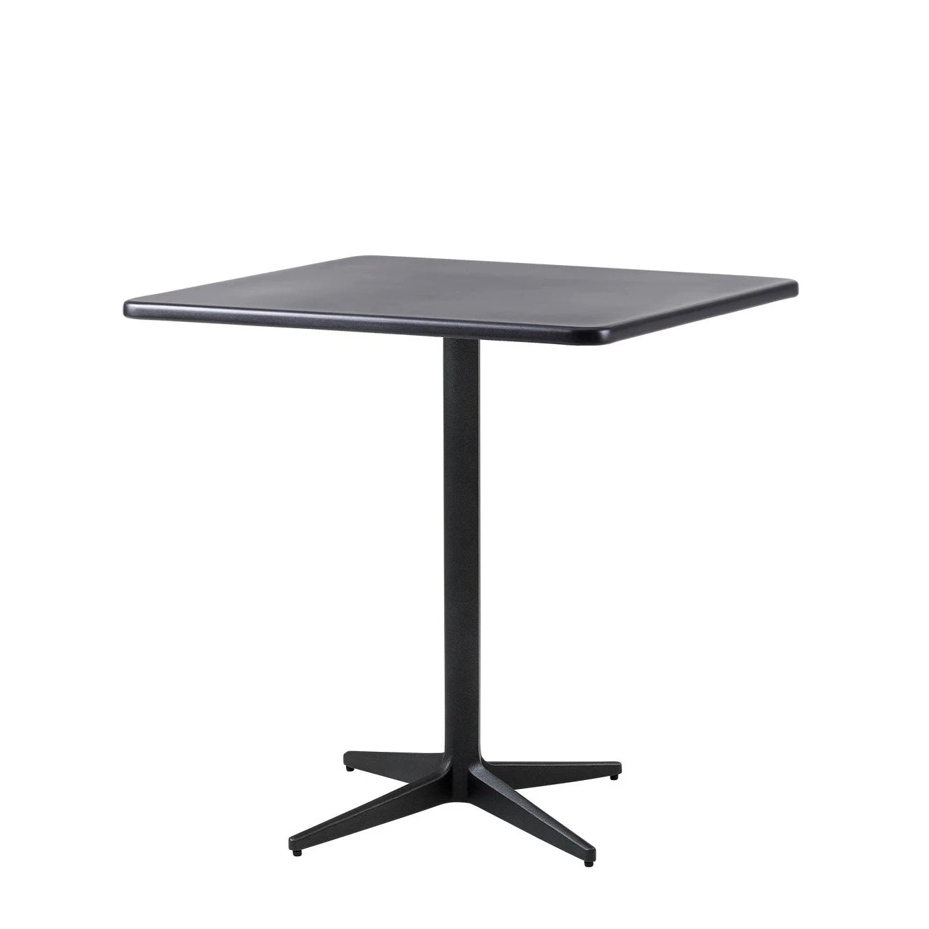 Square Outdoor Cane - line Drop Café Table for Modern Living