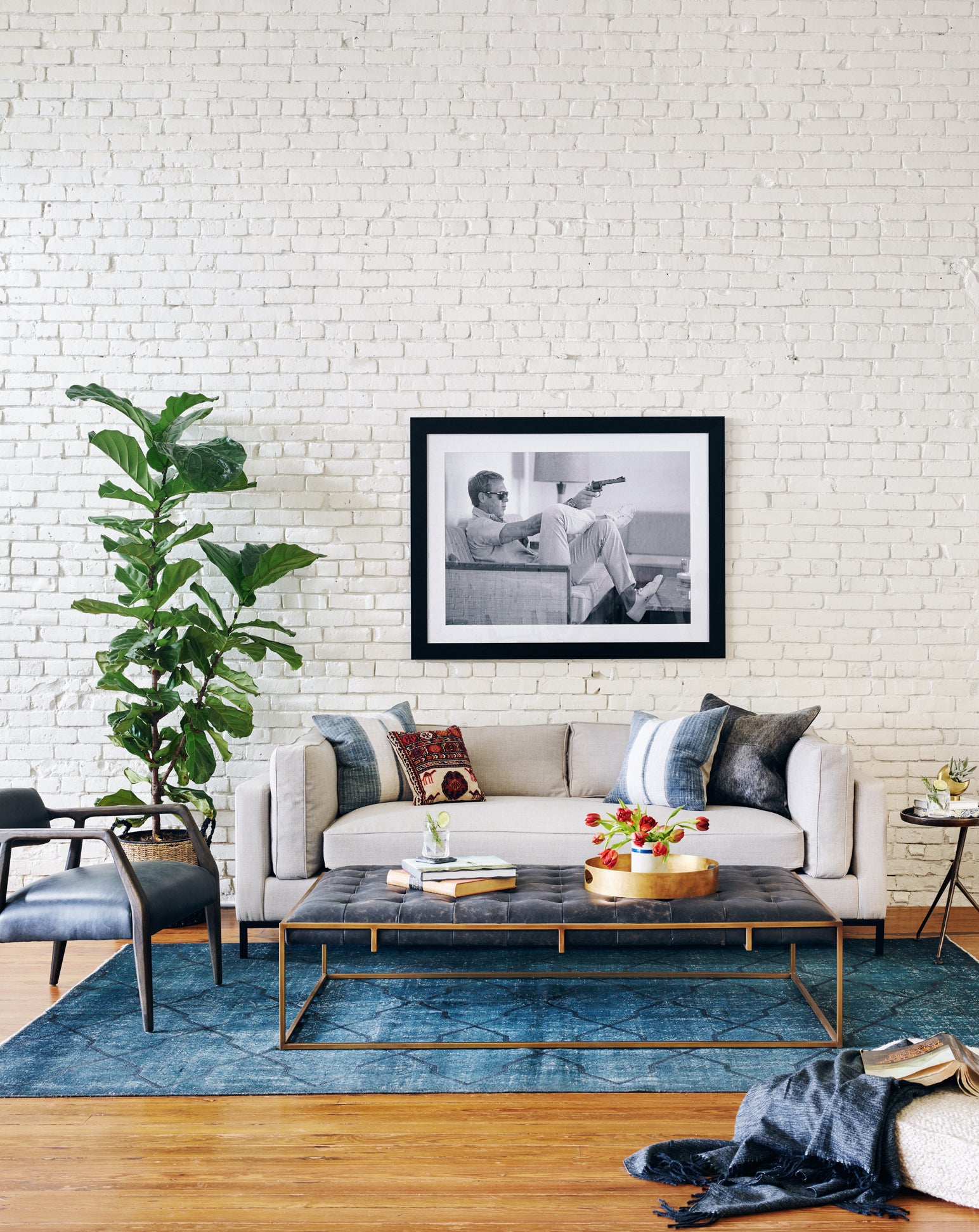 Four Hands Oxford Style Contemporary Coffee Table for Living Room