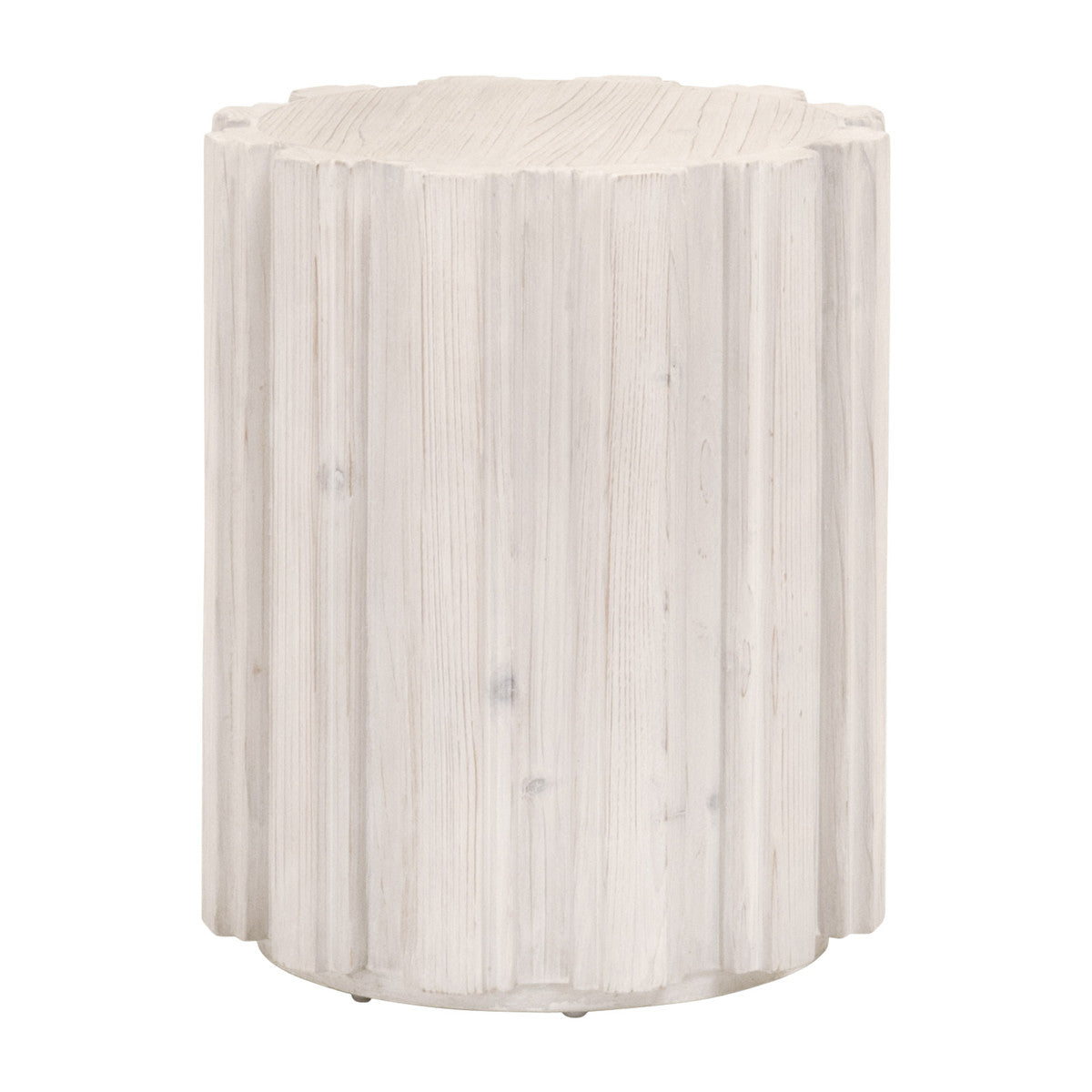 Eco-Friendly Roma Accent Table by Essentials For Living with Decorative Fluting