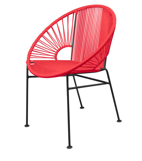 Stylish Black Frame Innit Concha Chair for Dining, Café, and More