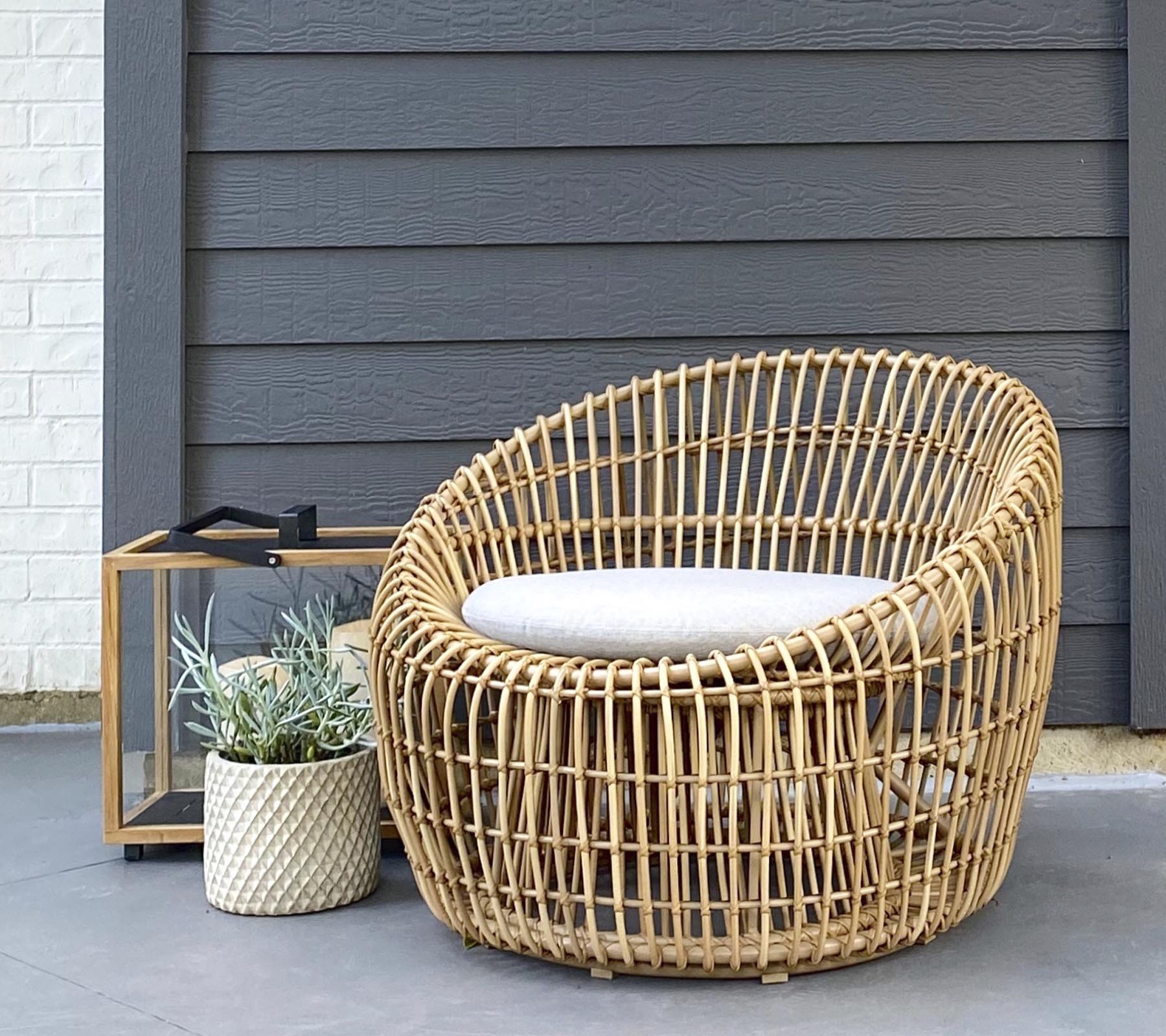 Cane-line Durable Nest Round Chair with Classic Danish Design