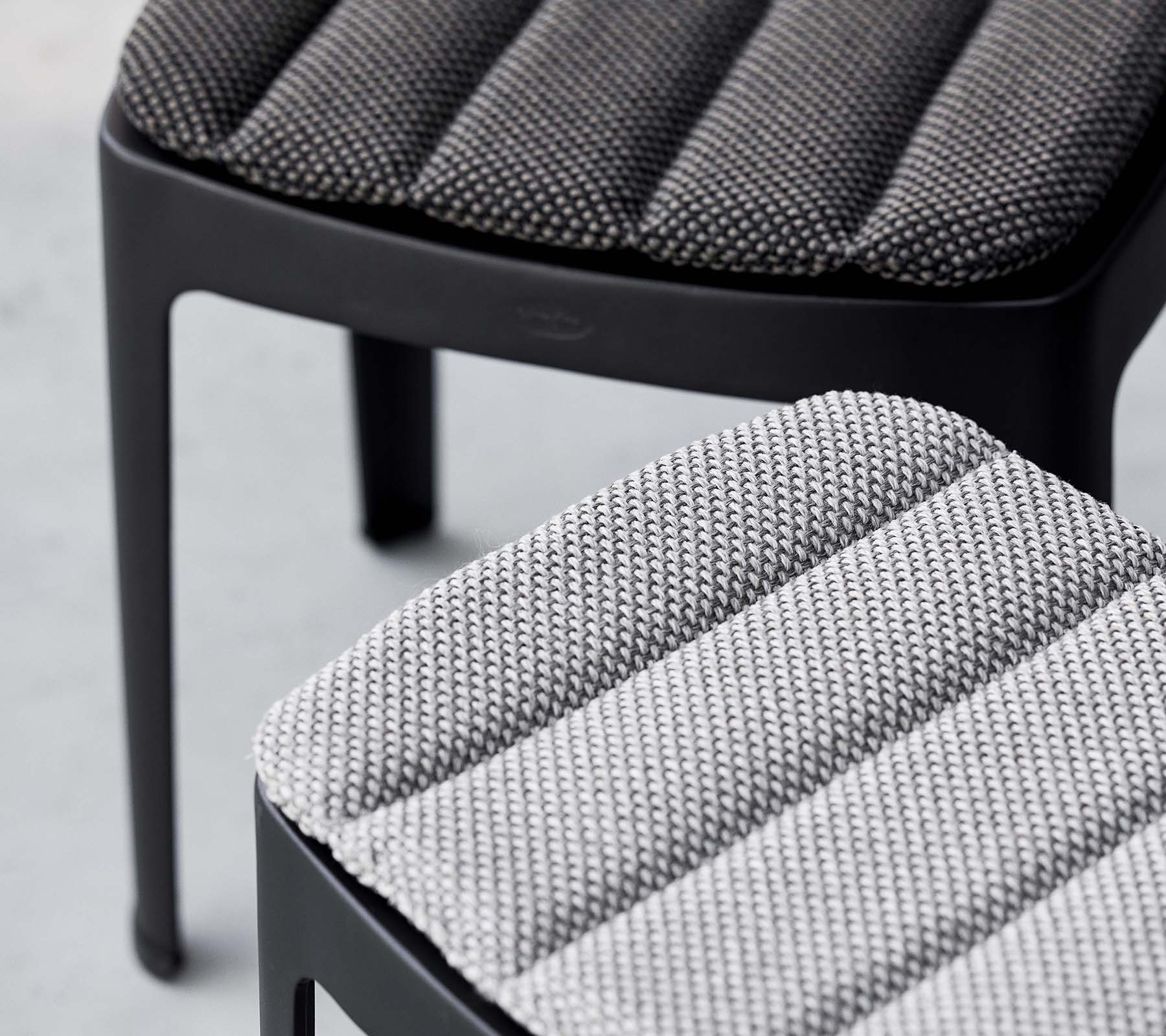 Cane-line Modern Stackable Cut Stool for Indoor and Outdoor Use