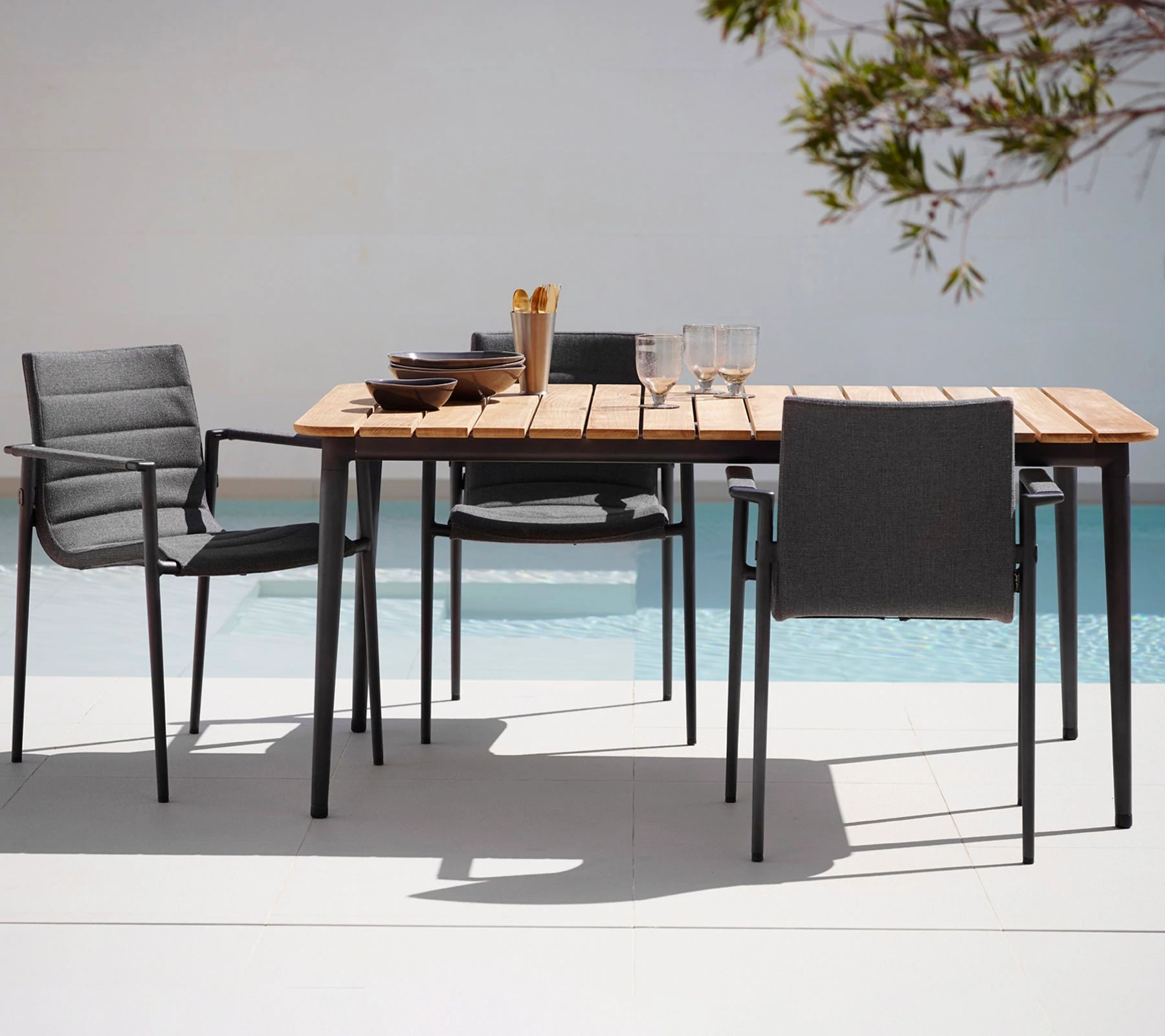 Durable and Stackable Cane - line Core Outdoor Chair