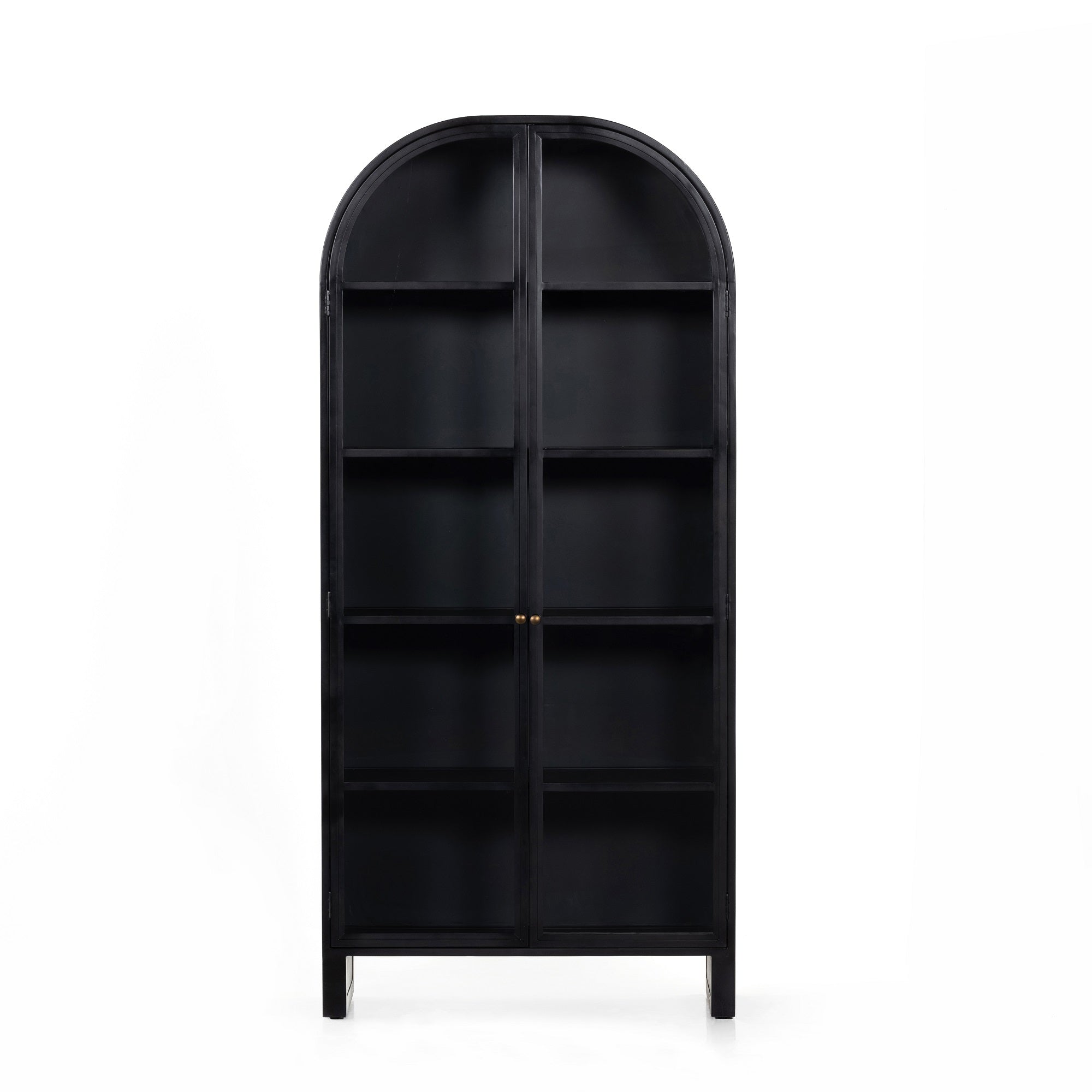 Four Hands Black-Finished Iron Breya Cabinet for Stylish Storage and Display