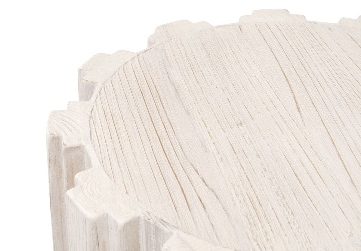 Eco-Friendly Roma Accent Table by Essentials For Living with Decorative Fluting