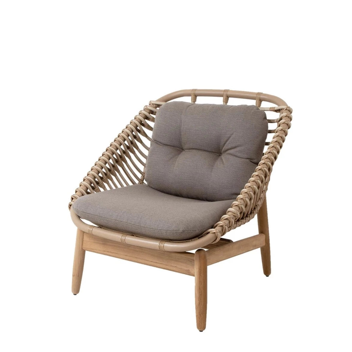 Cane-line Strington Outdoor Lounge Chair for Relaxing in Small Spaces