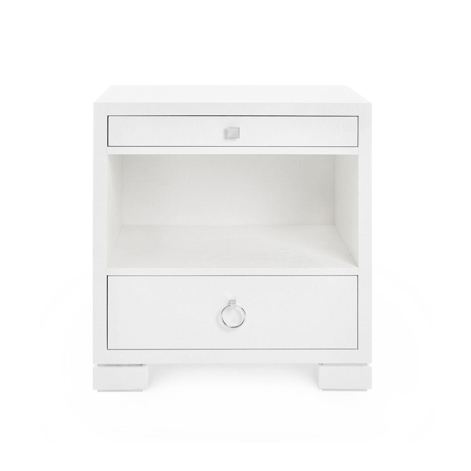 Villa & House Frances 2-Drawer Luxury Side Table in Navy, Black or White