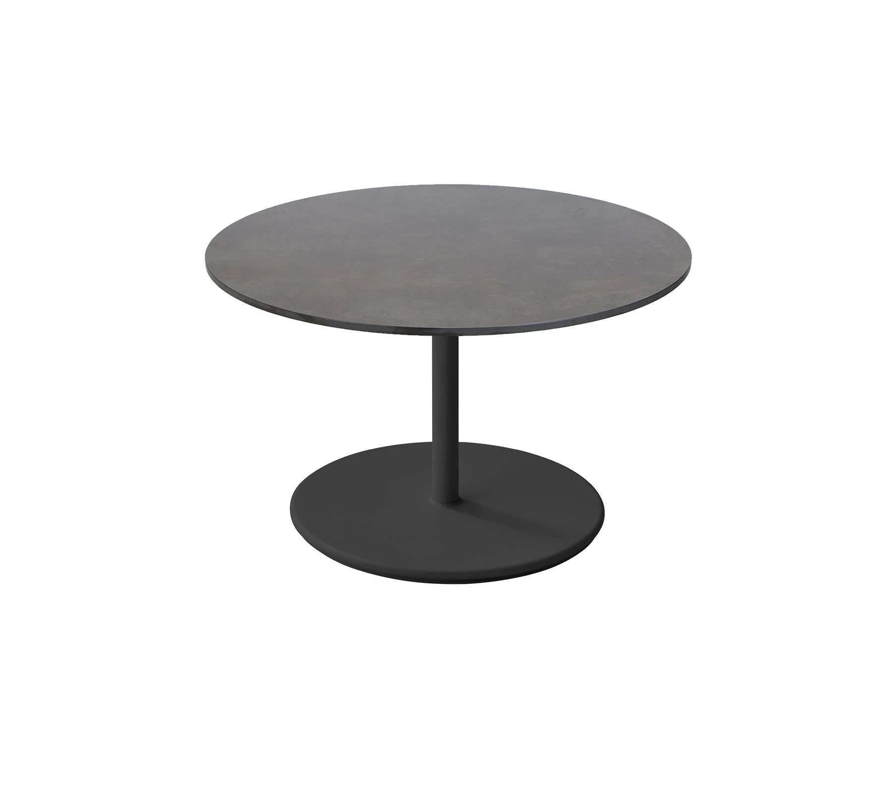 Large Base Round 90cm Cane-line Go Outdoor Coffee Table for Stylish Lounging