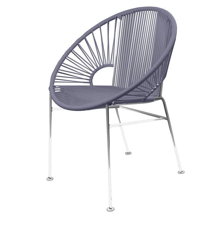 Modern Innit Concha Dining and Café Chair with Chrome Frame