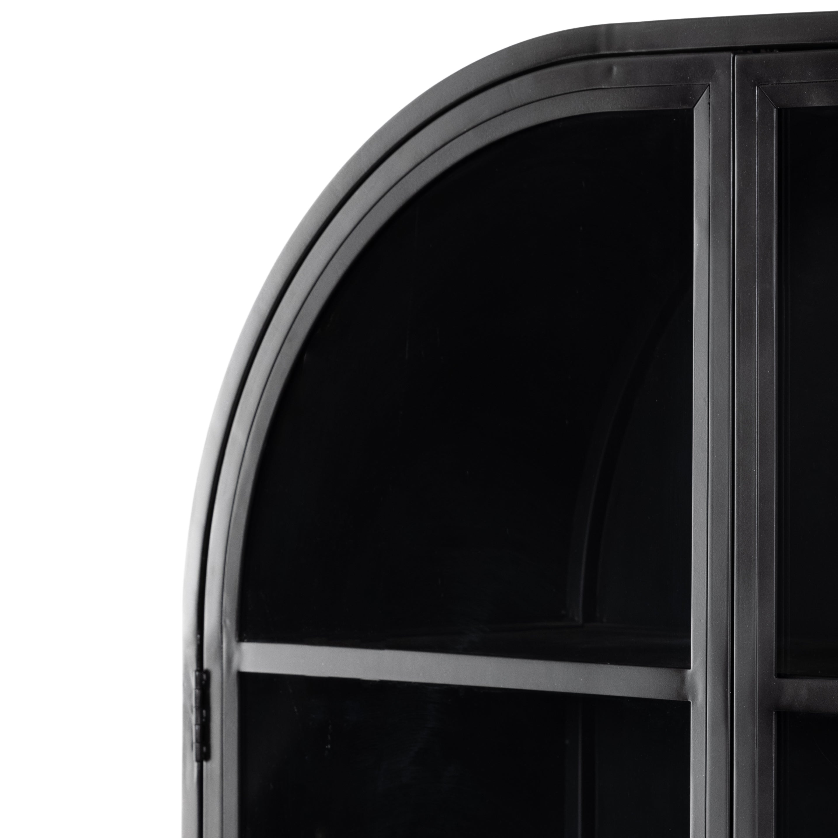 Four Hands Black-Finished Iron Breya Cabinet for Stylish Storage and Display