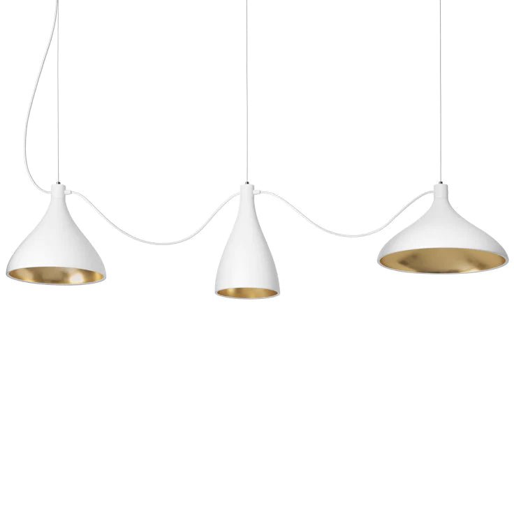 Extra Large Pablo Swell String Mixed Linear LED Pendant Lighting Fixture