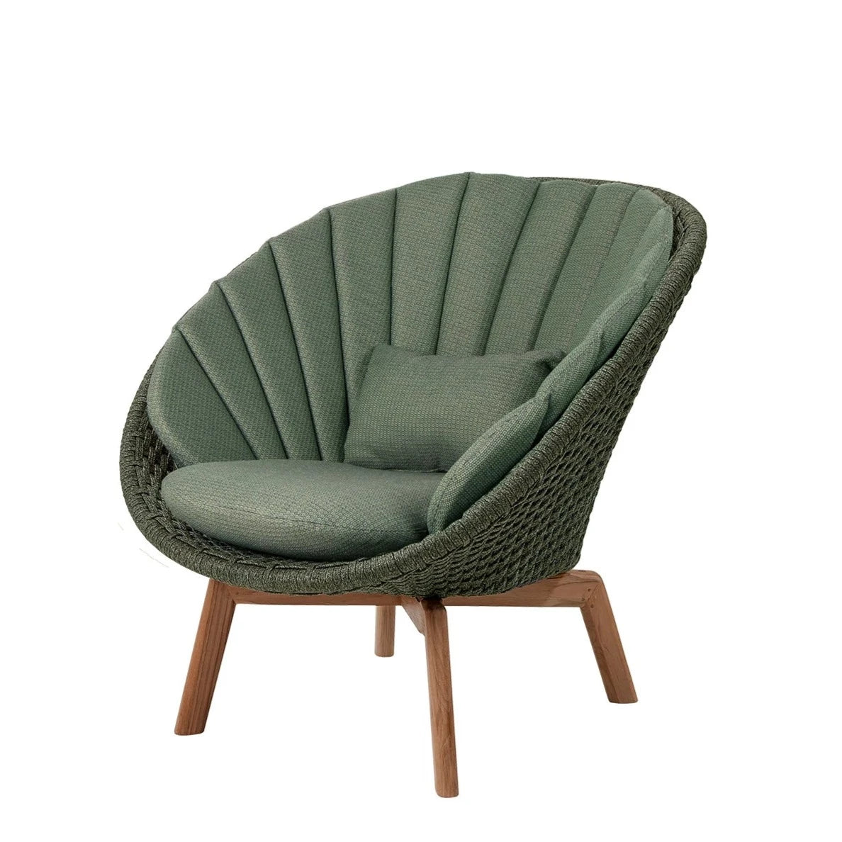 Cane-line Outdoor Peacock Lounge Chair Crafted with Soft Rope