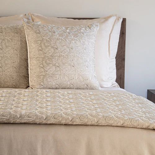 Ann Gish La Sirene 24' X 24' Luxury Cotton Pillow with Zip Closure