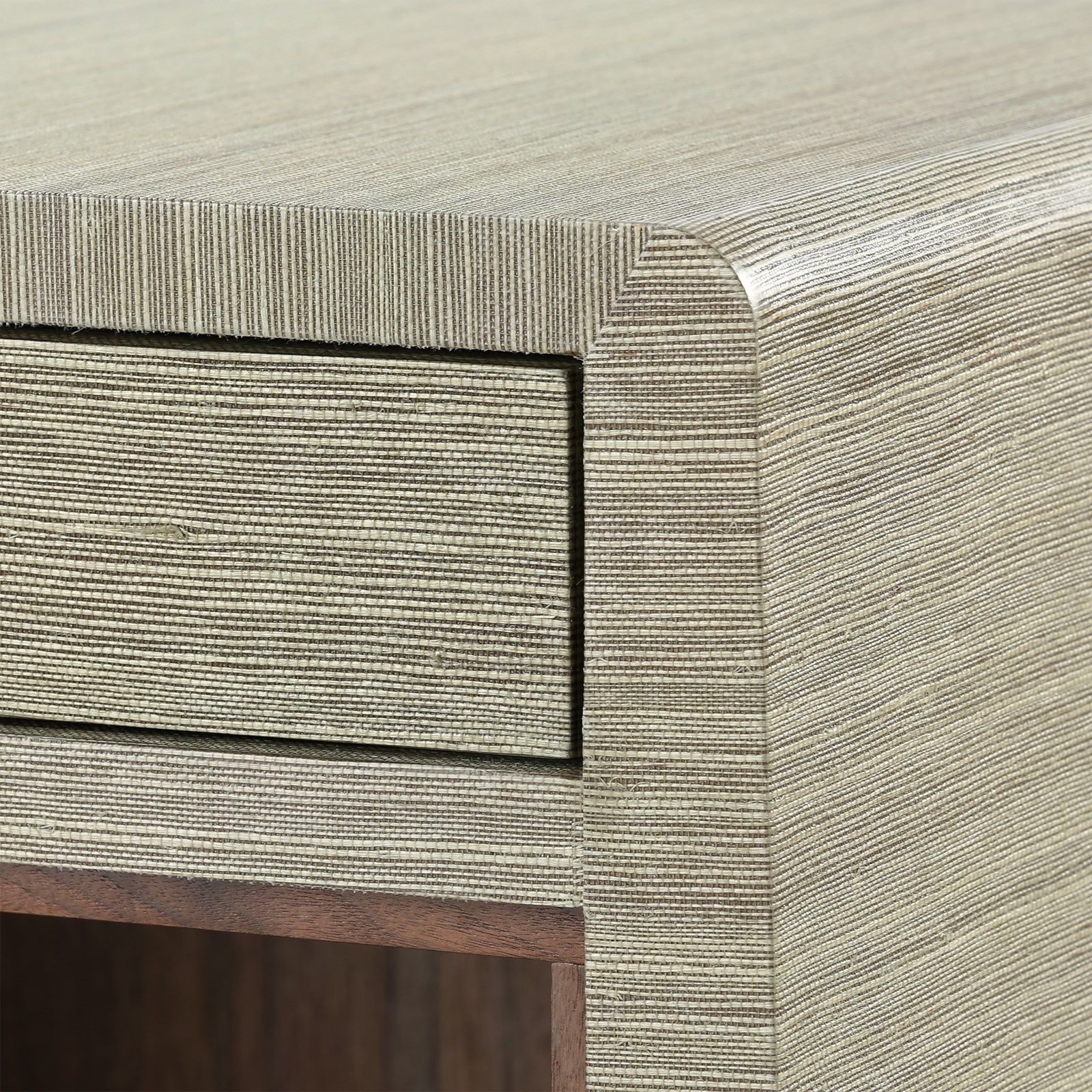Villa & House Ming Flax Brown 2-Drawer Side Table with Elegant Design