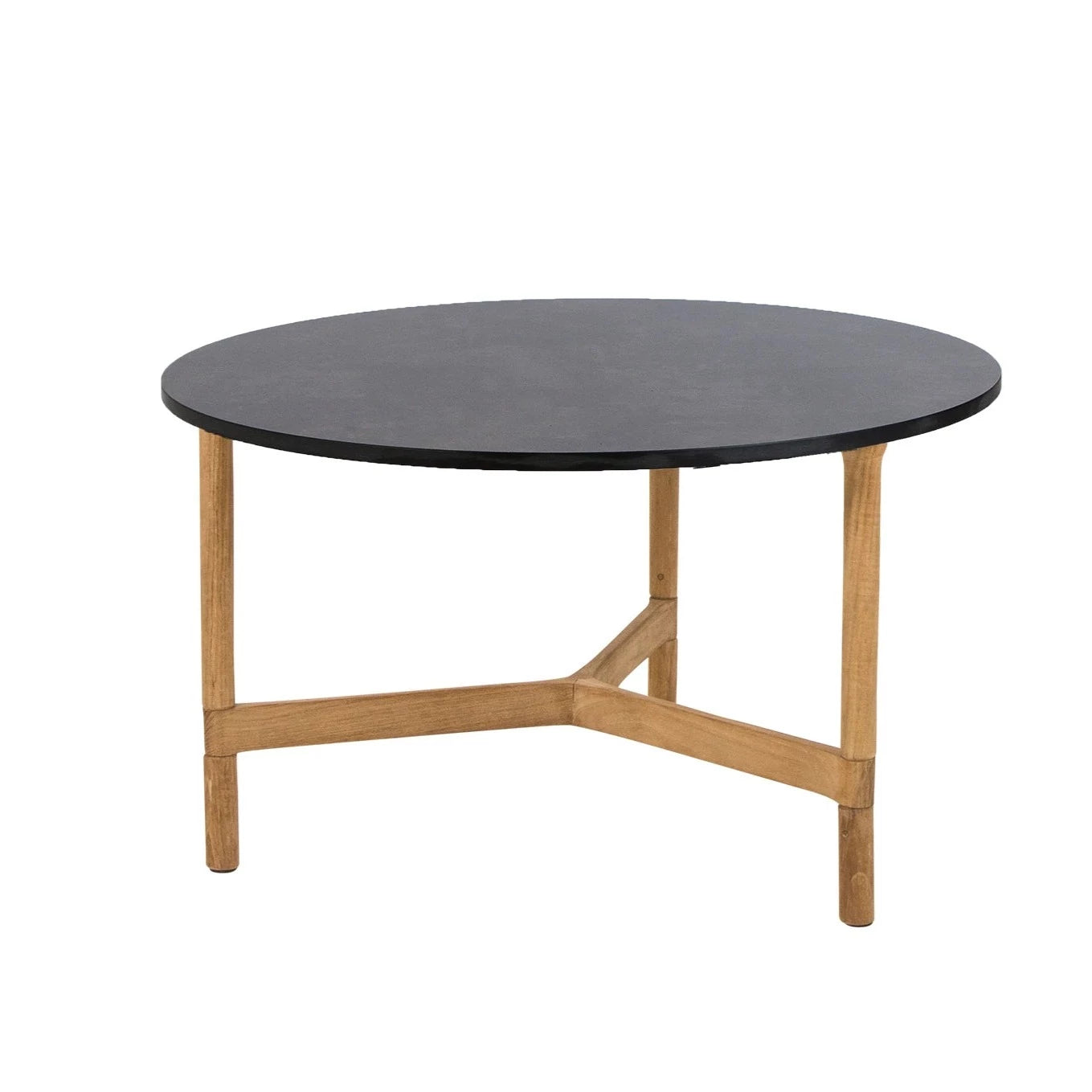 Medium-Sized Teak Cane-line Twist Coffee Table for Indoor & Outdoor Use