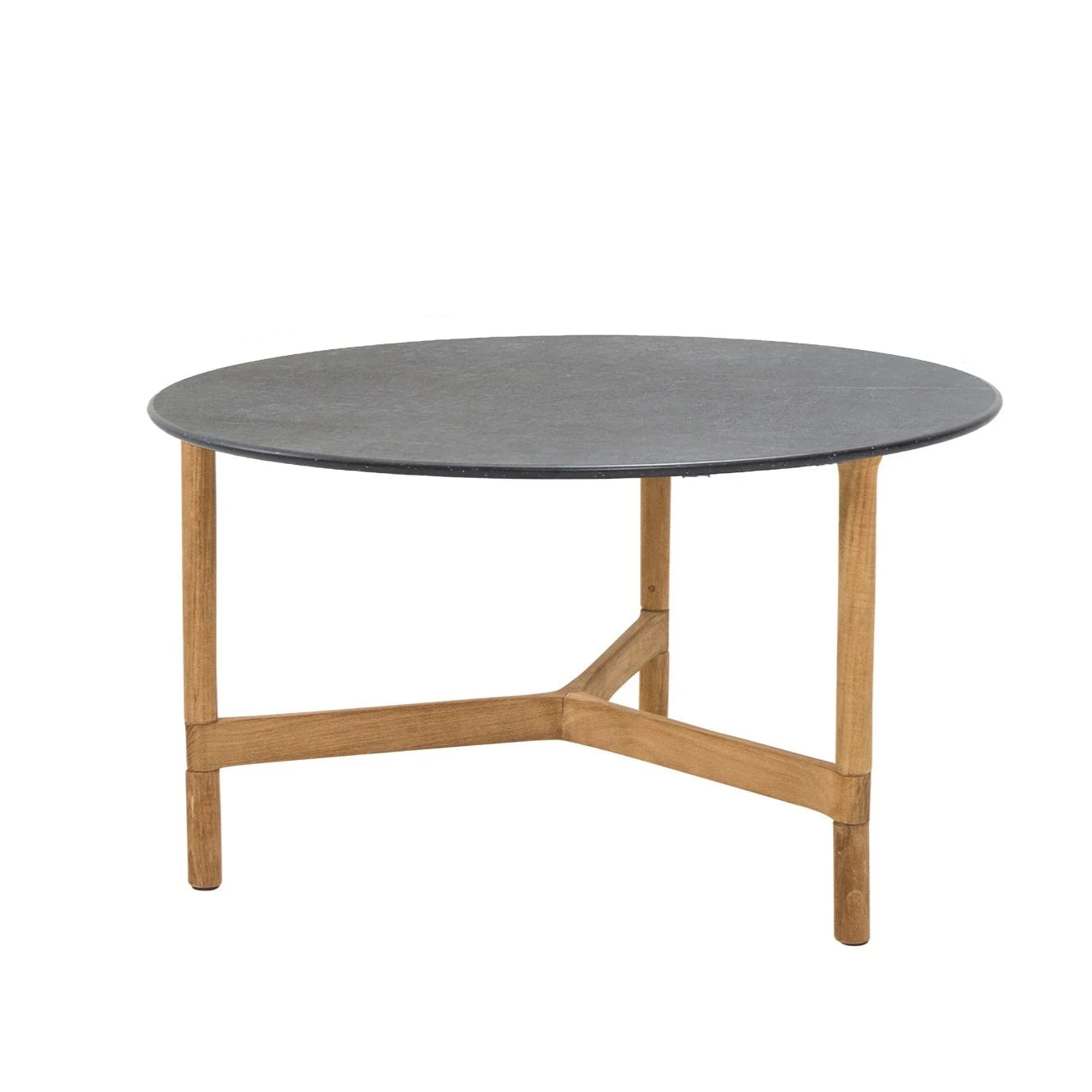 Medium-Sized Teak Cane-line Twist Coffee Table for Indoor & Outdoor Use
